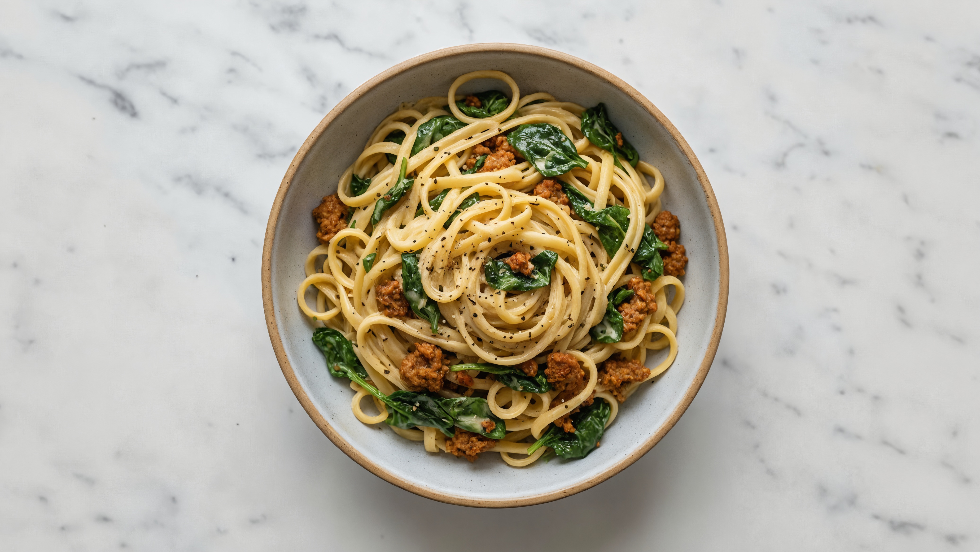 Plant-Based Chorizo + Spinach Herb Cream