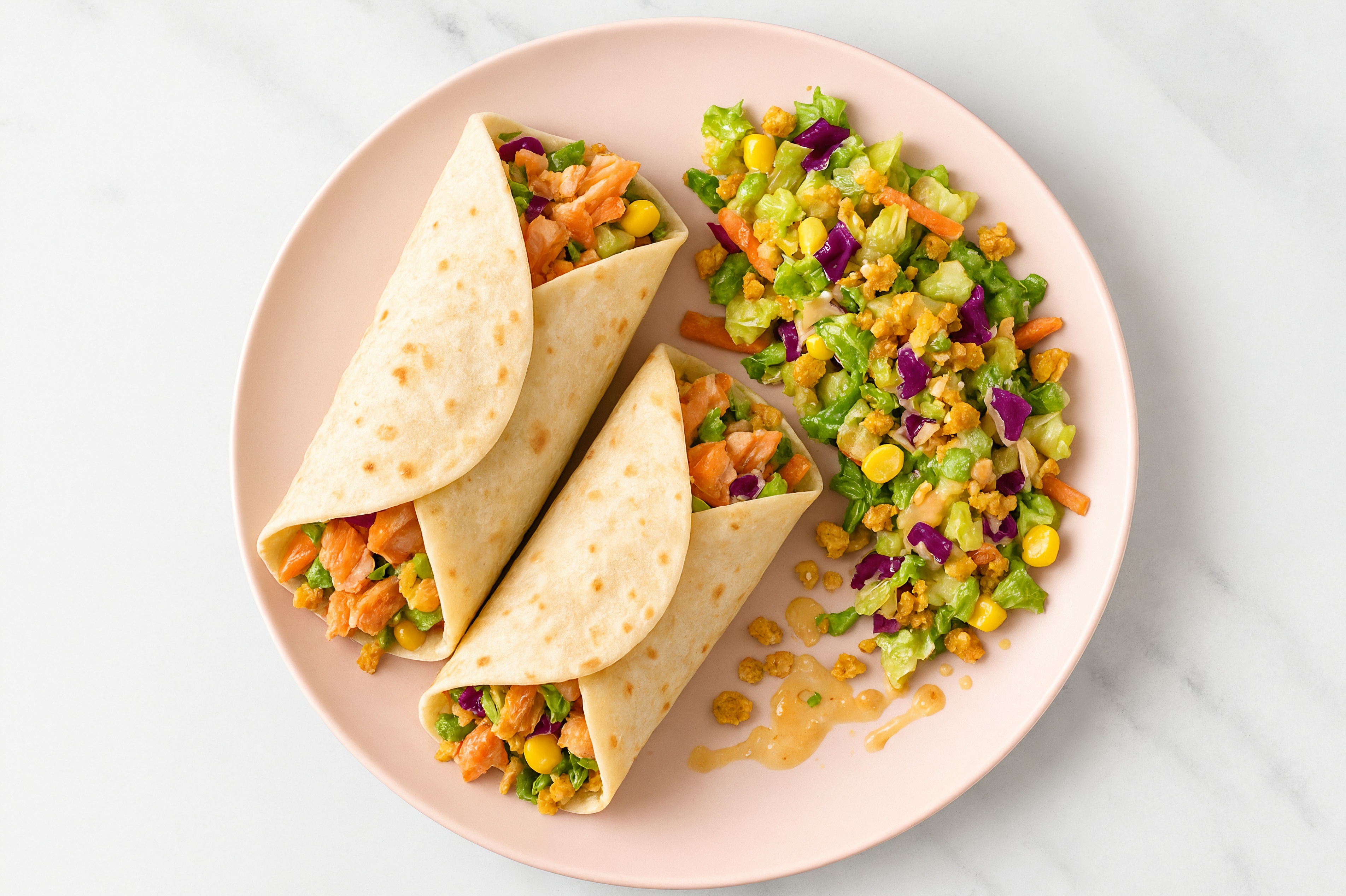 Street Corn Salmon Wraparito