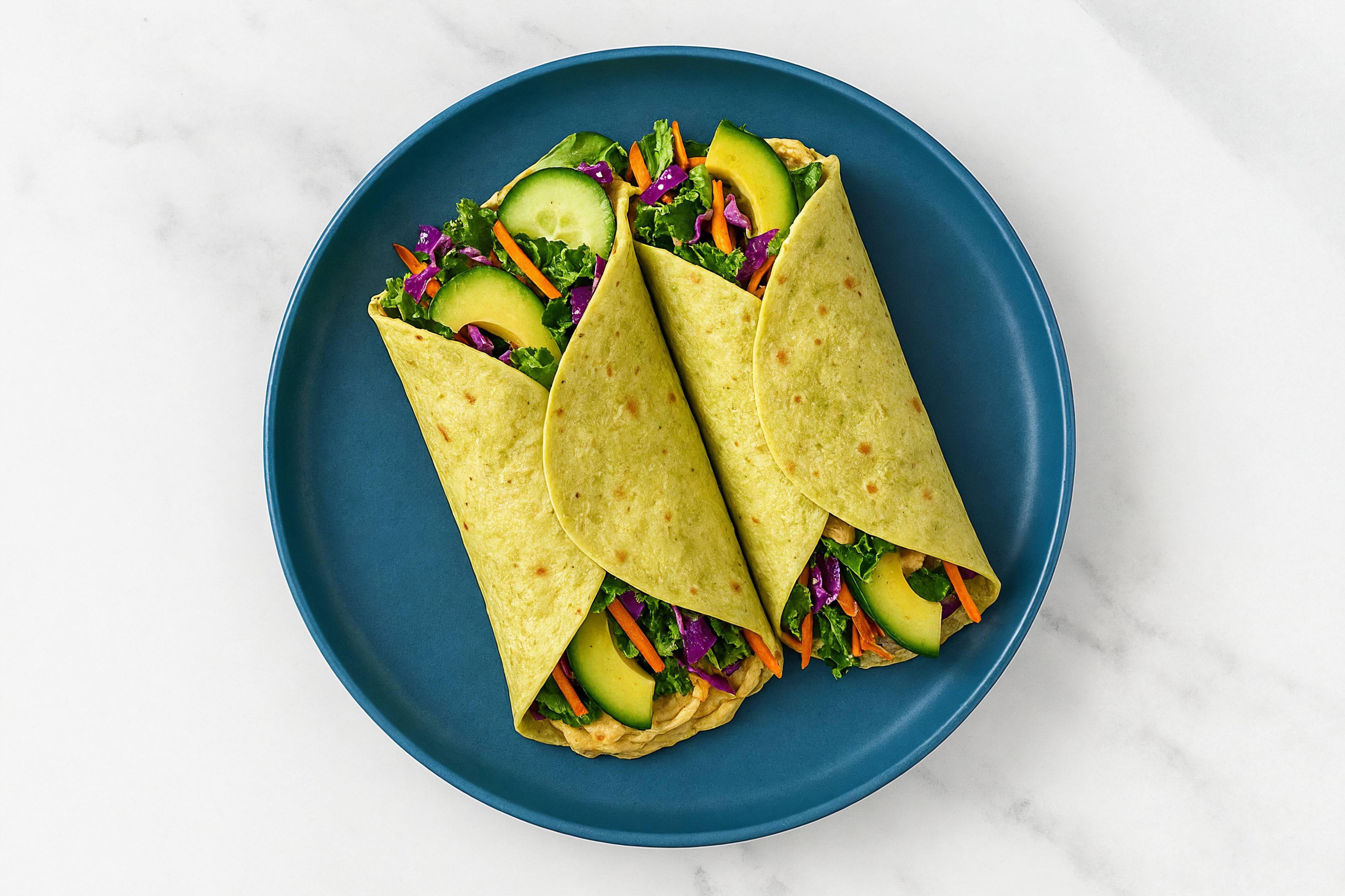 California Veggie French Onion Hummus Wrap