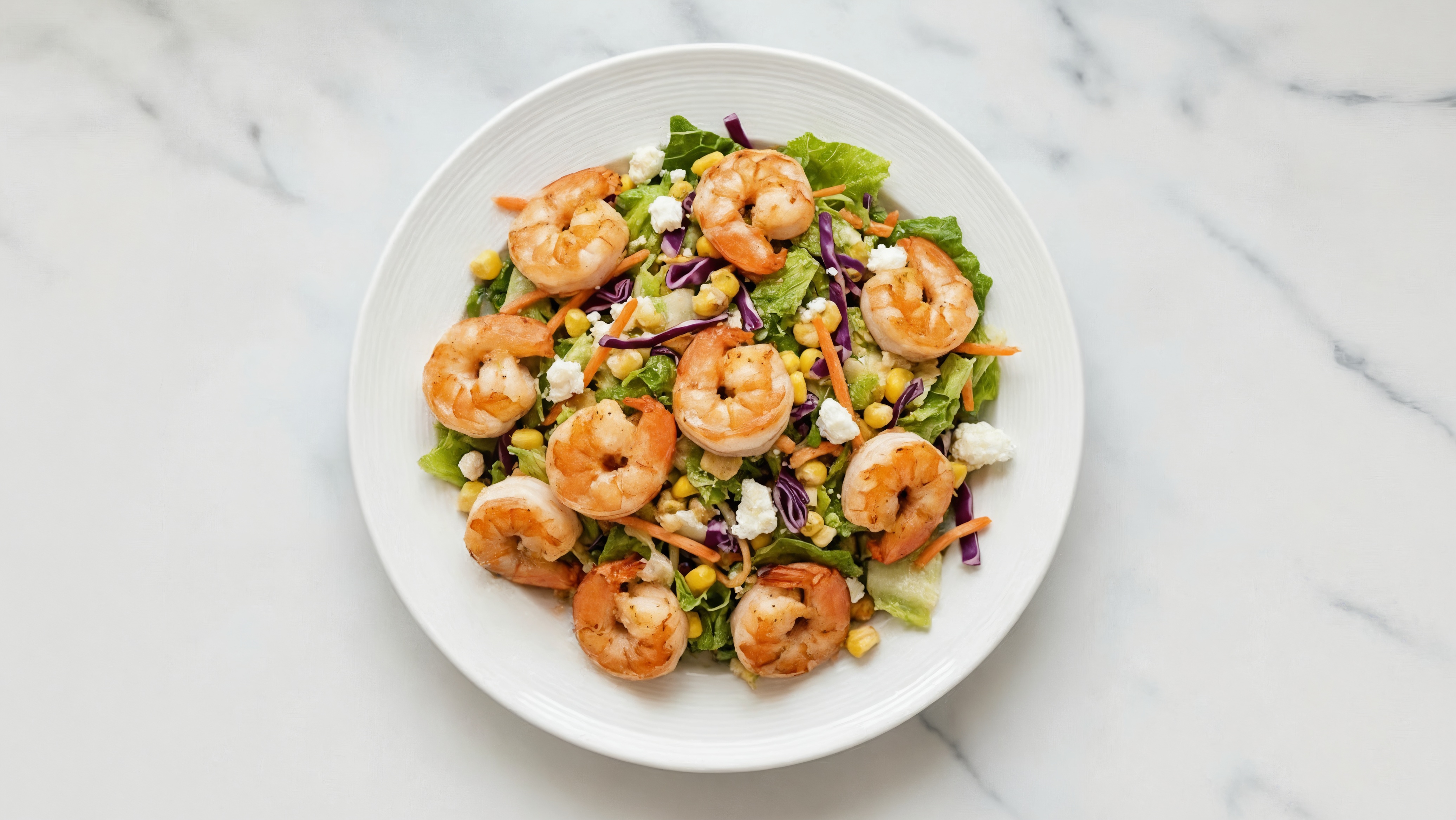 Creamy Street Corn Gulf Shrimp Chopped Salad
