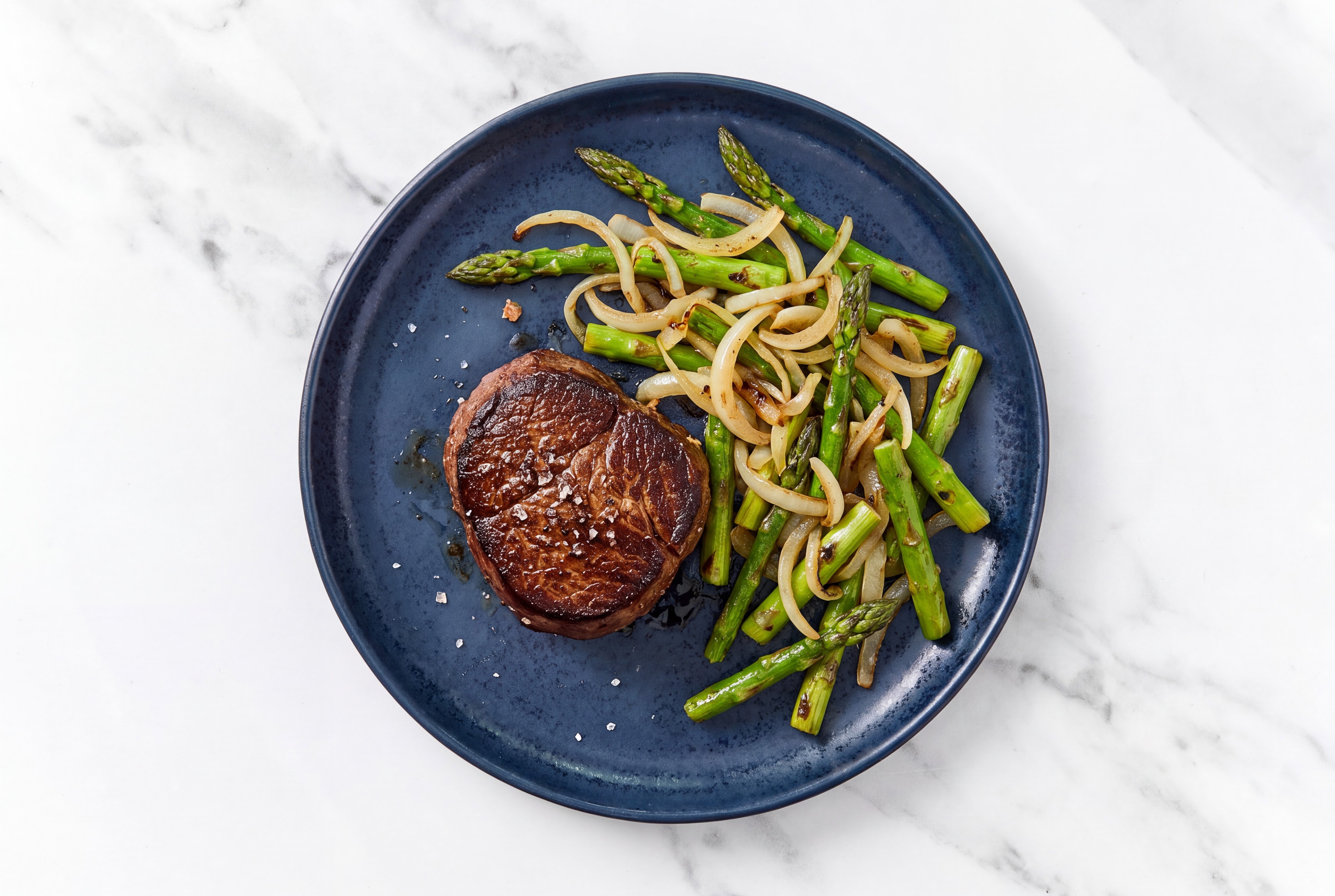  Seared Wagyu Filet Mignon + Asparagus