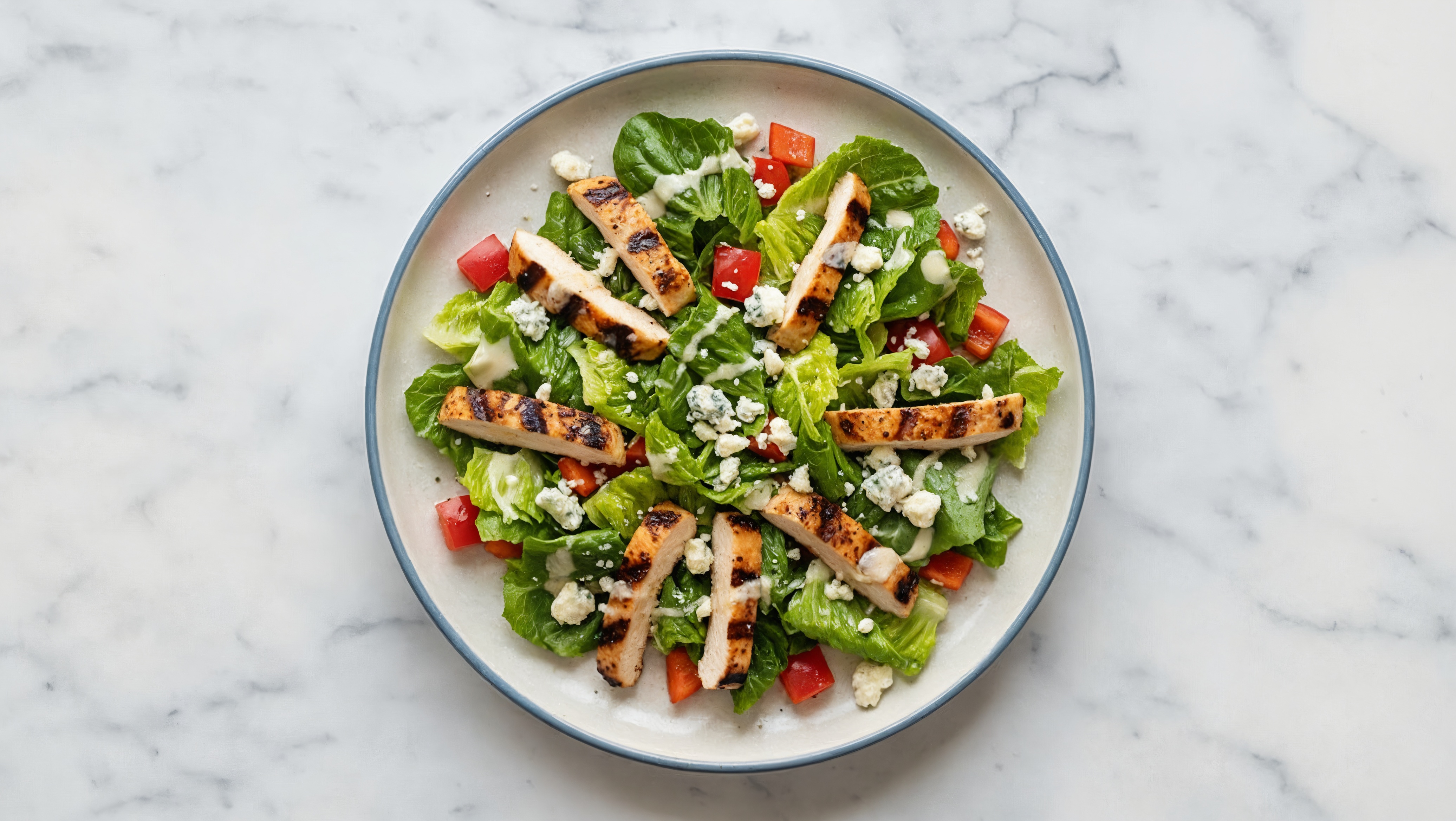Grilled Seasoned Chicken Breast + Blue Cheese Ranch Salad