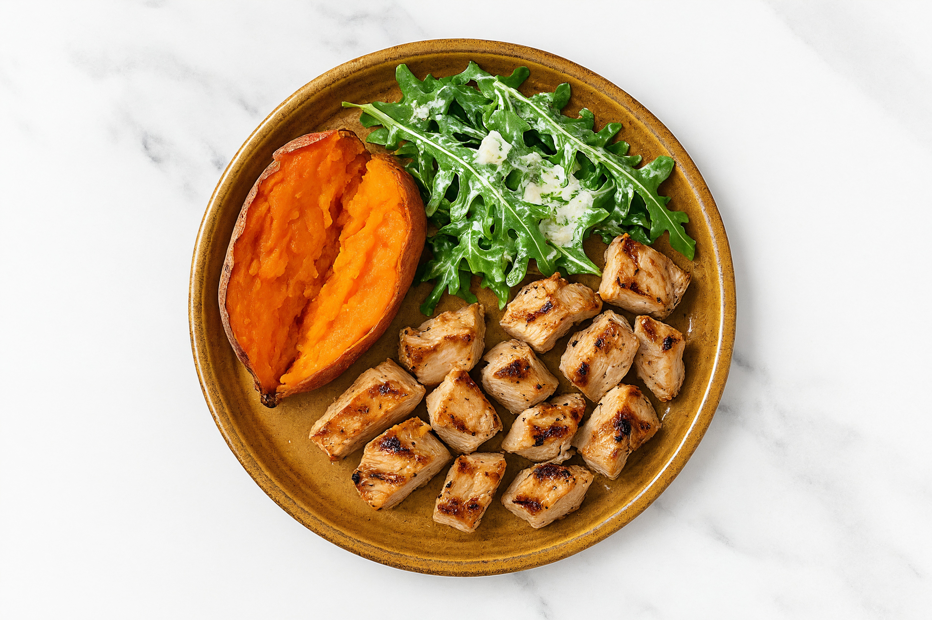 Tzatziki Grilled Pork Tenderloin + Sweet Potato Glow Bowl