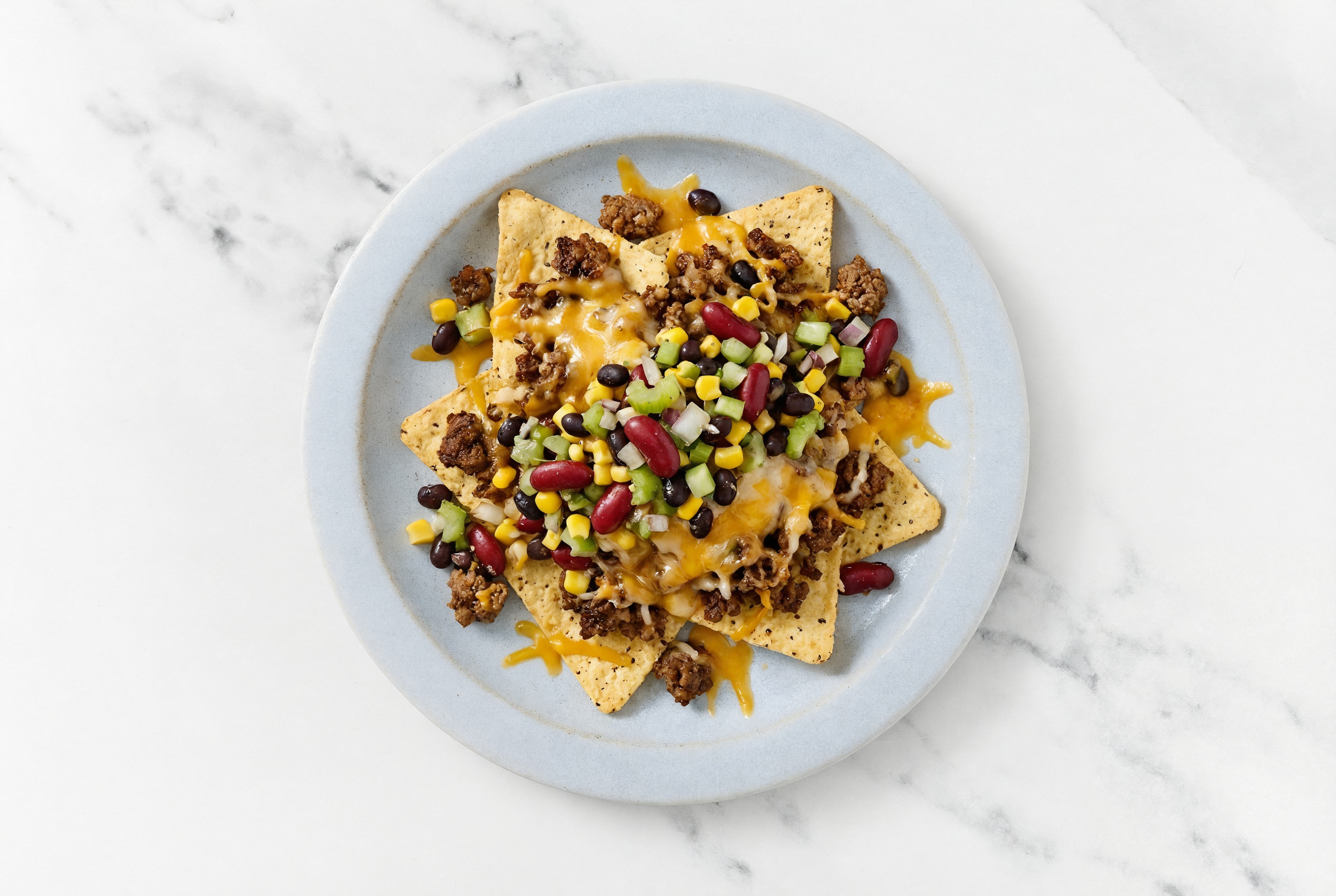Cheesy Bison Nachos with Sharp Cheddar Bar