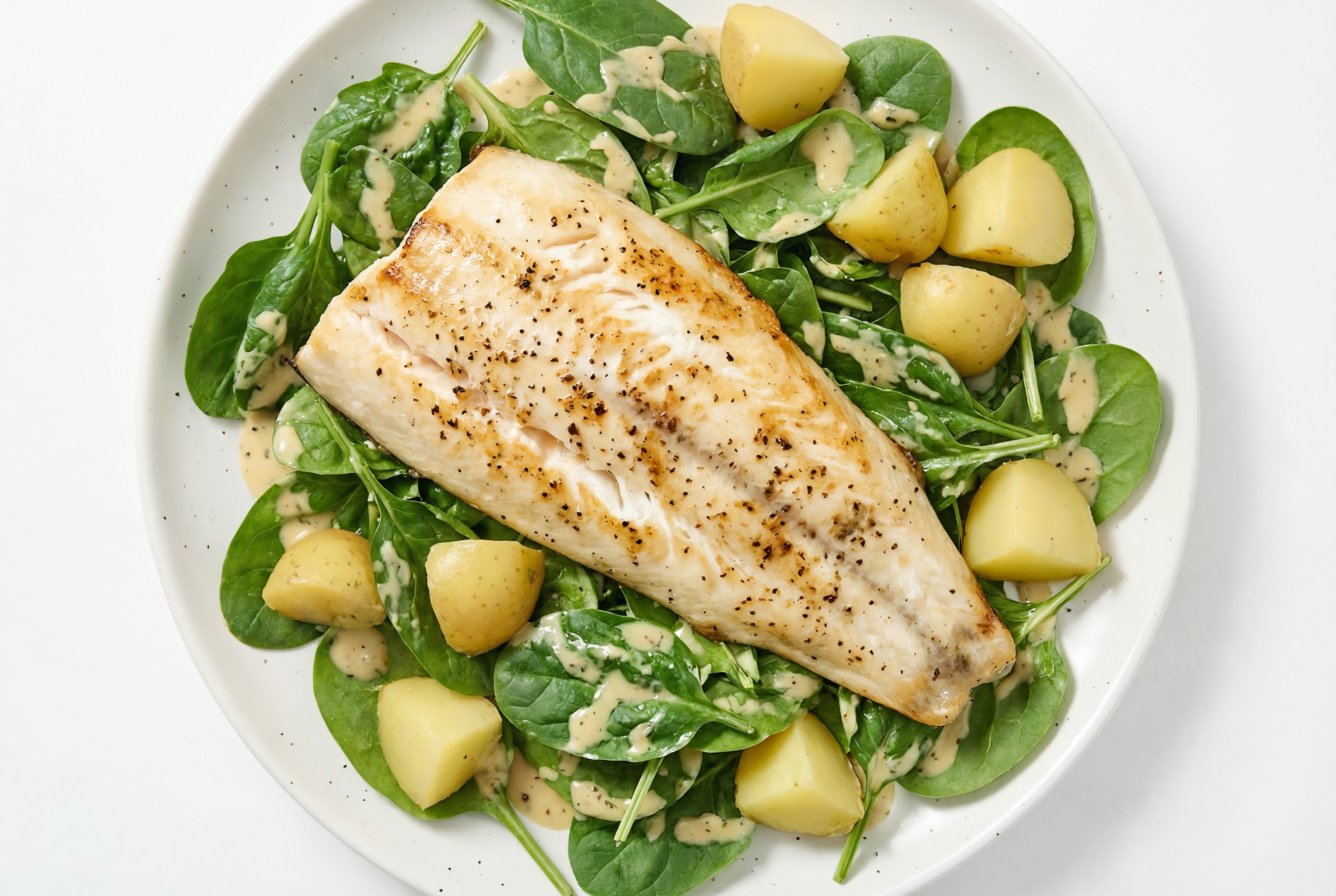 Seared Trout Caesar Salad
