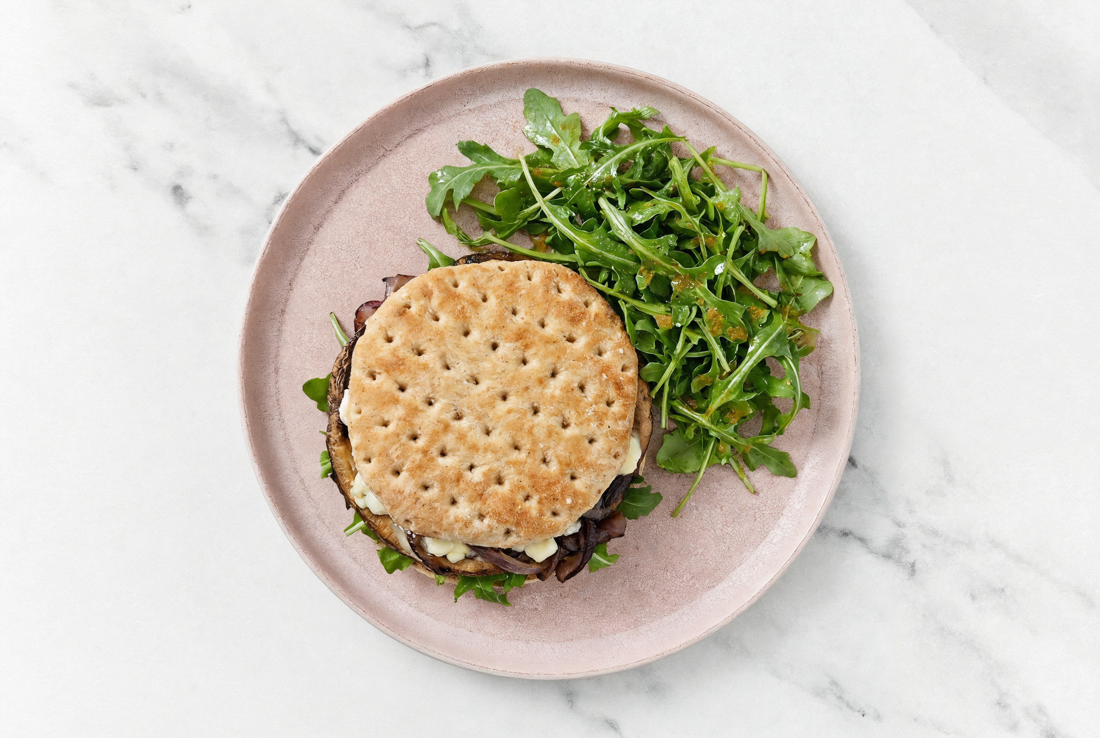 Curry Portabella + Goat Cheese Melt