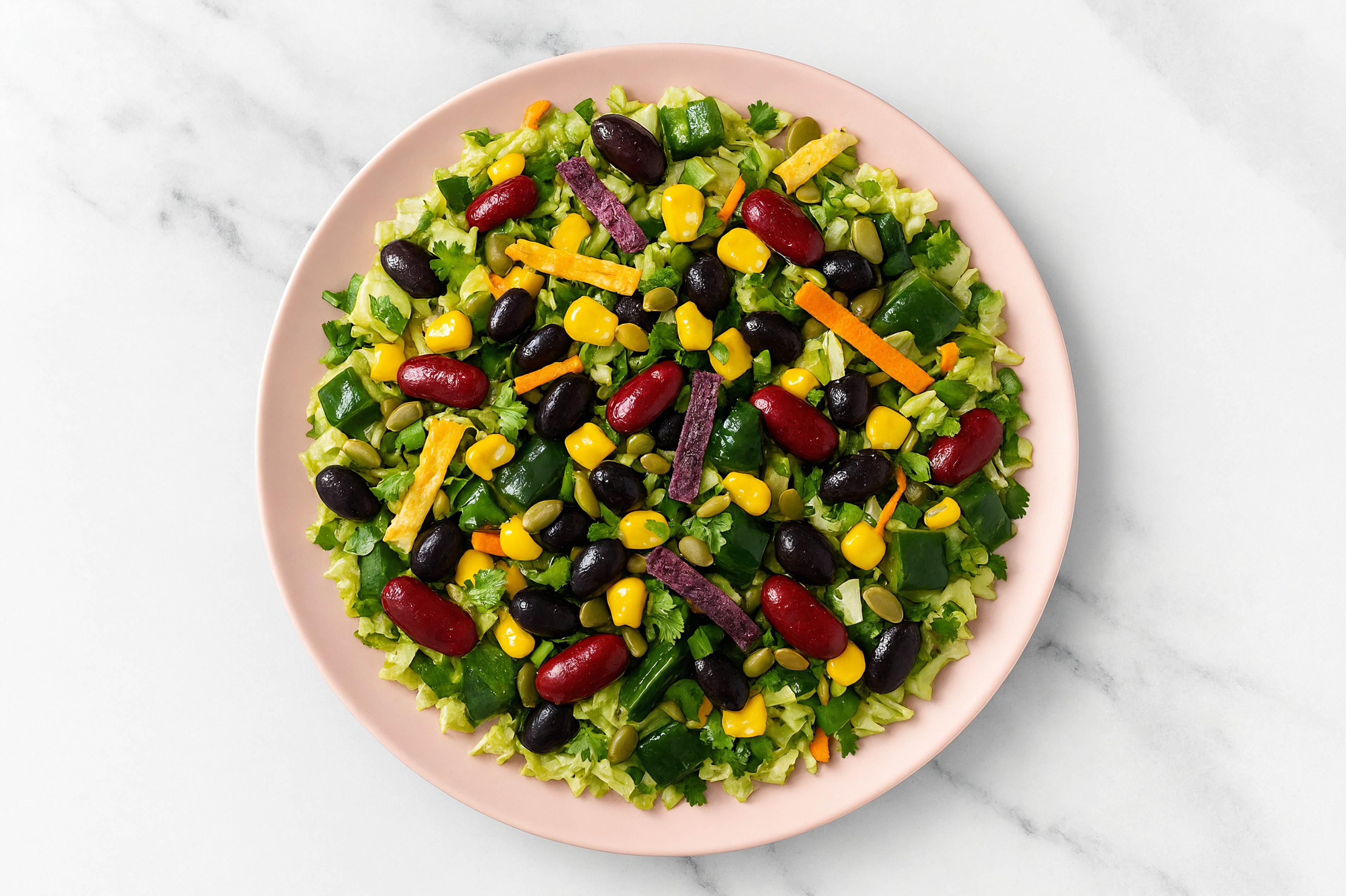 Poblano Pepper Black Bean Southwest Chopped Kit Salad
