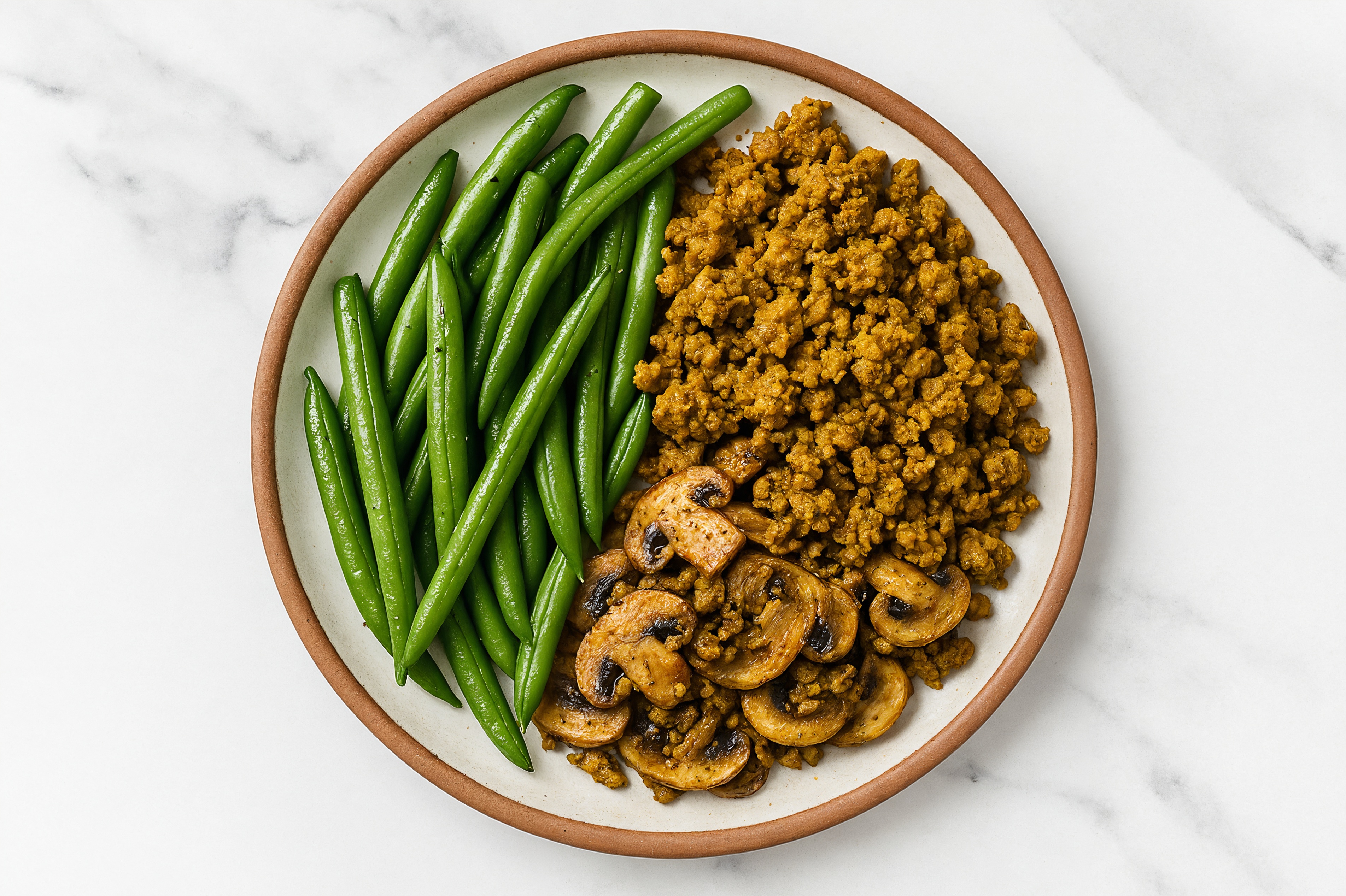 Curry Bison + Organic Green Bean Bowl