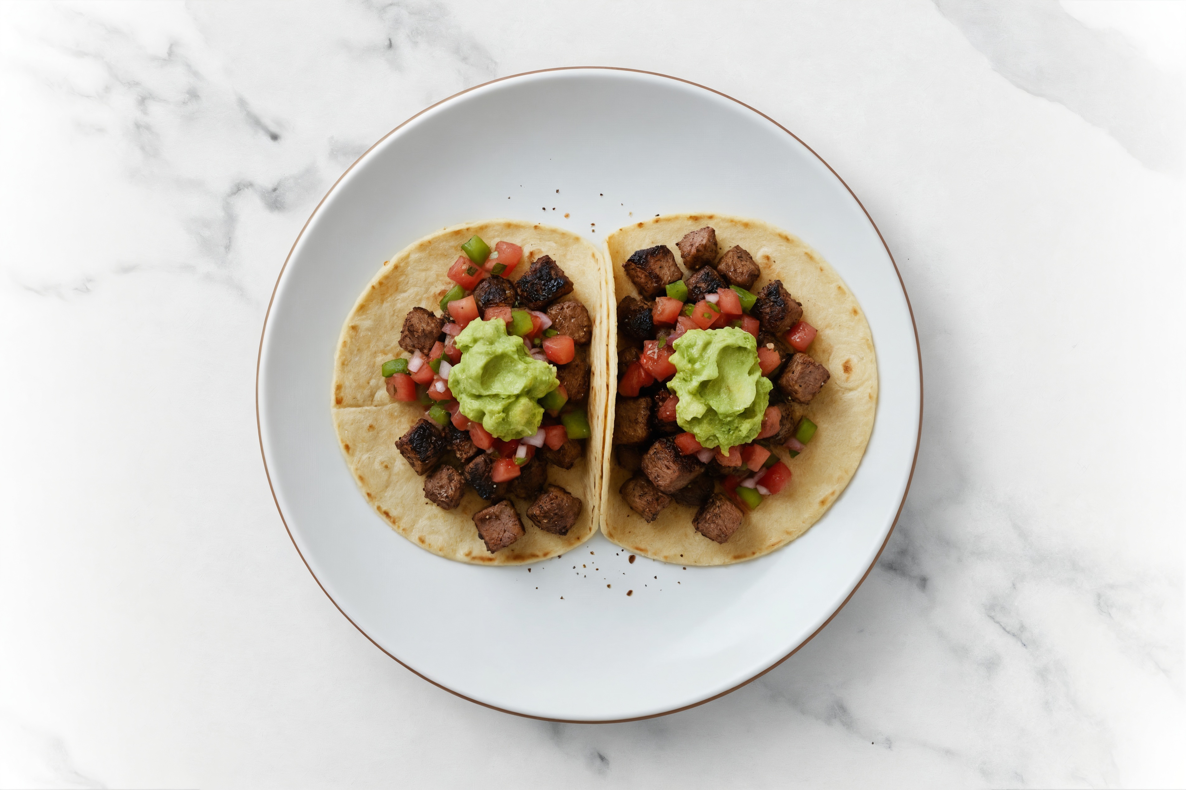 Herby Blackened Bison + Guacamole Tacos