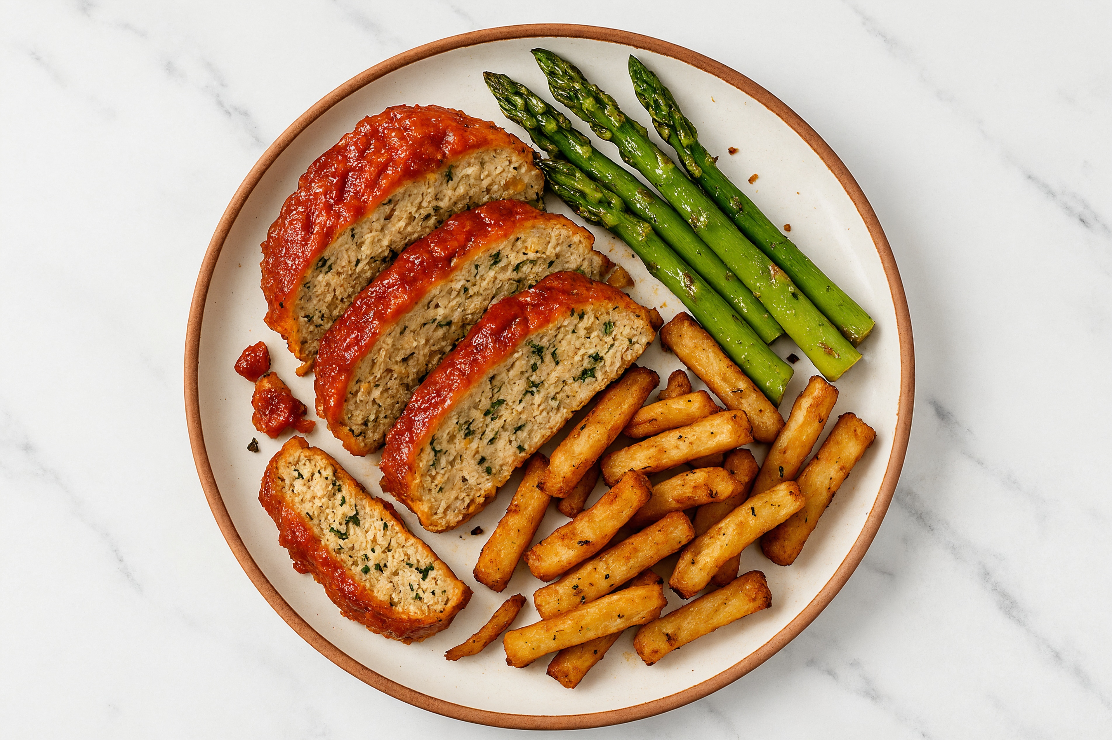 Turkey Meatloaf + Veggie Super Fries