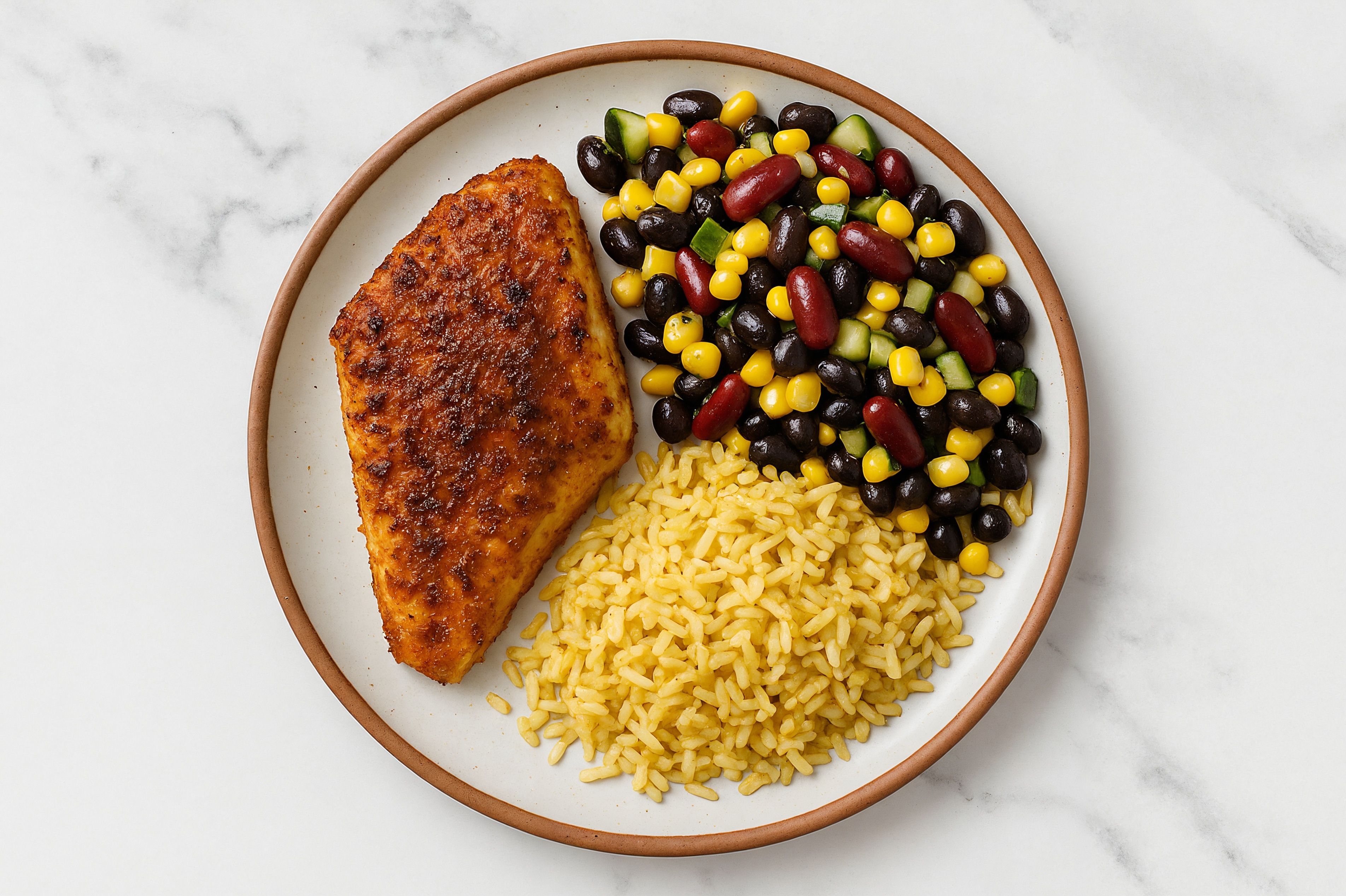 Jazzed Up Halibut Plate