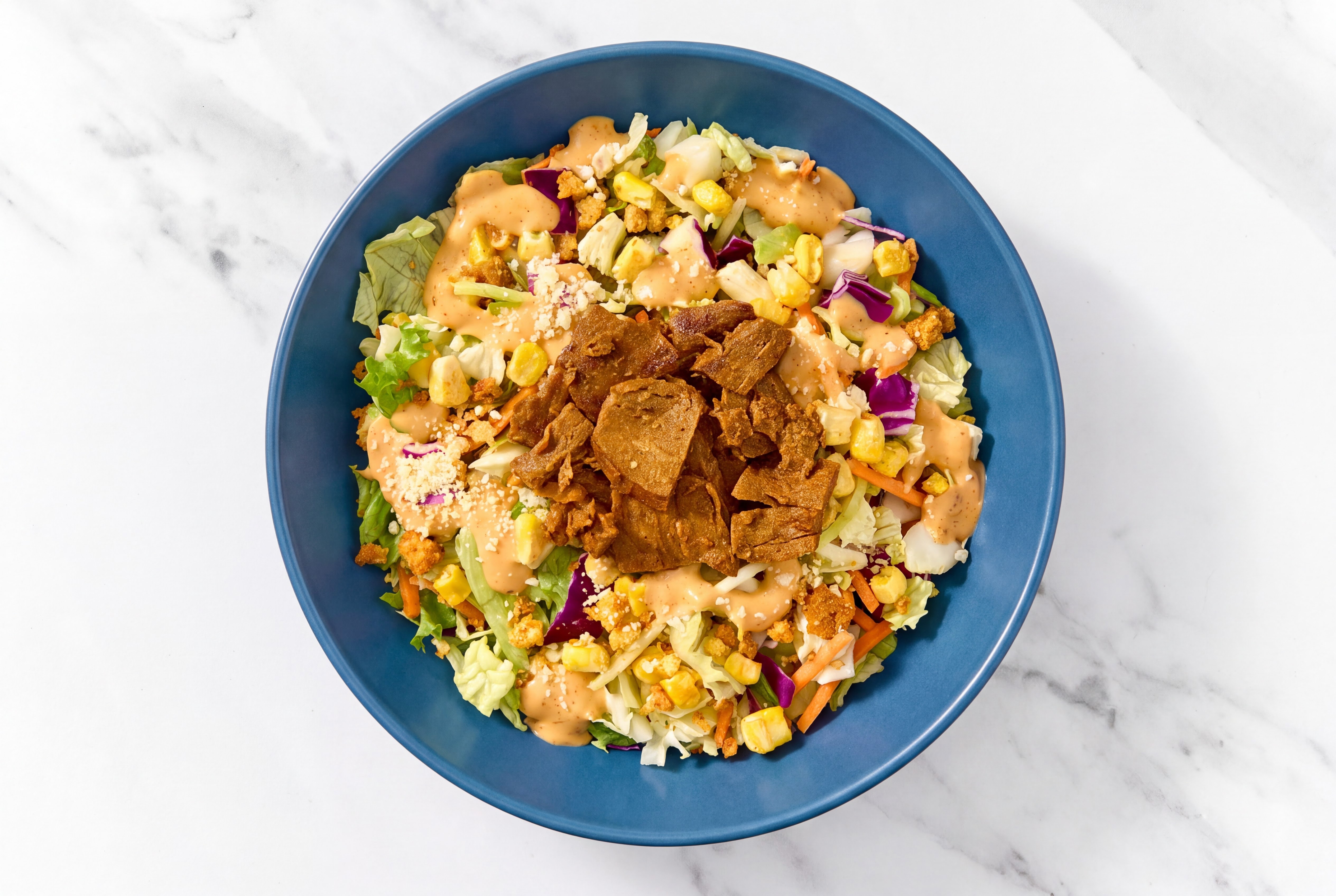 Plant-Based Carne Asada Bites + Mexican Street Corn Chopped Salad