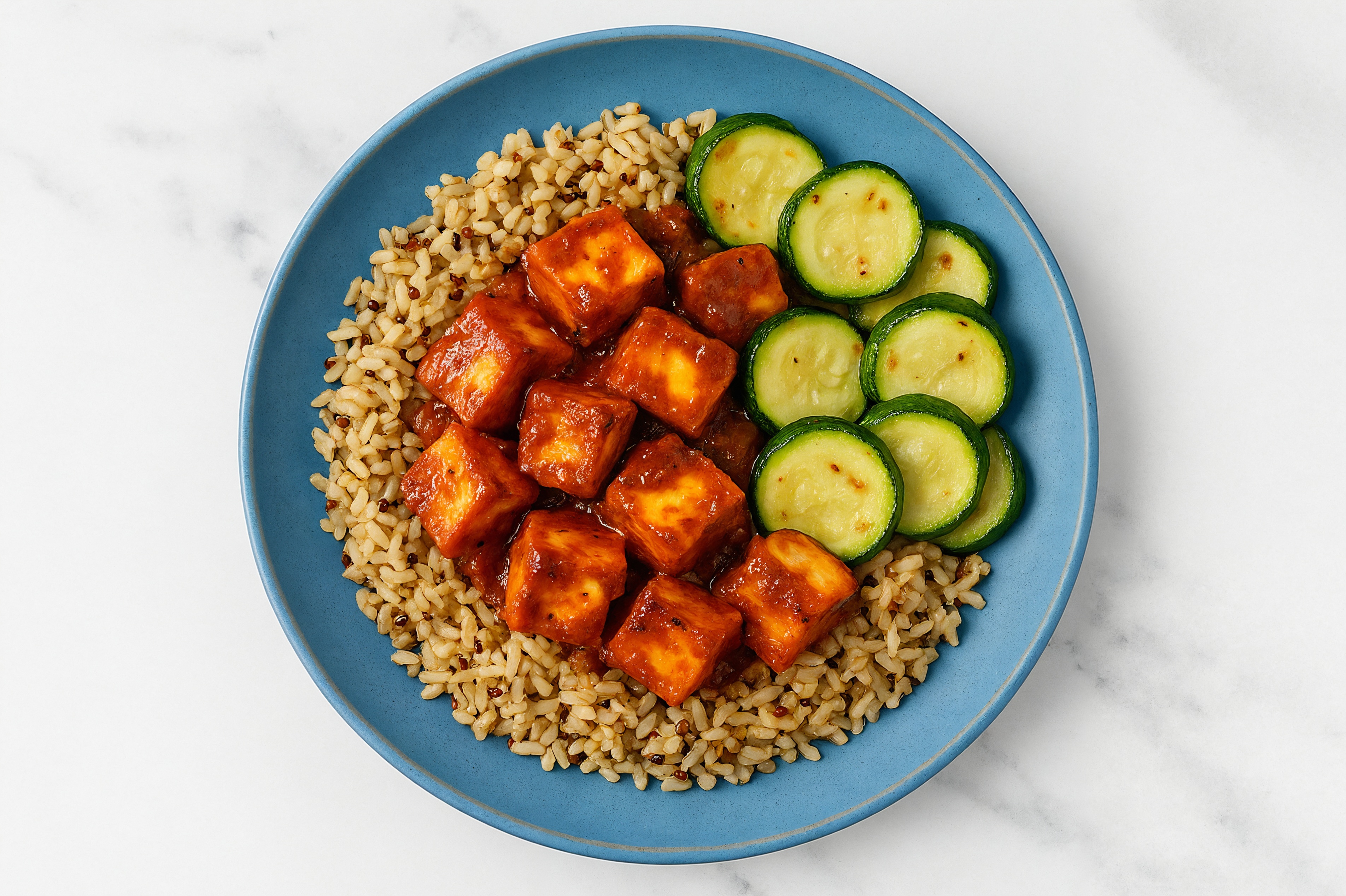 Tandoori Paneer with Rice + Zucchini