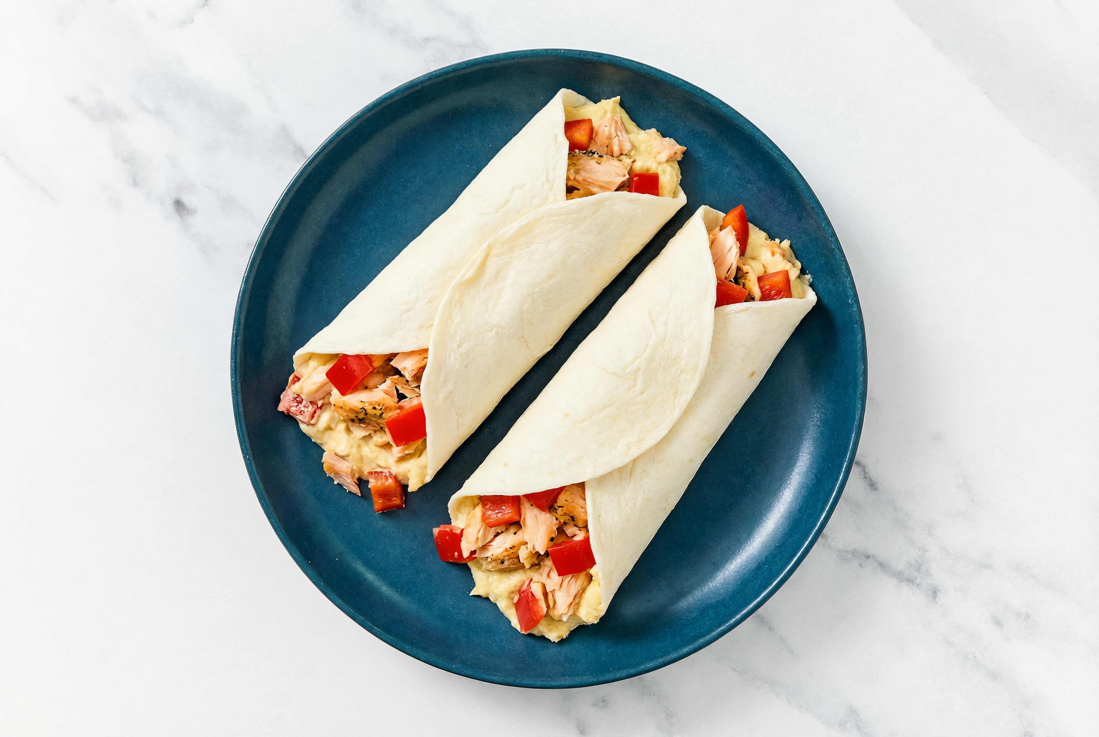 Lemony Salmon + Organic Pepper Hummus Protein Wrap