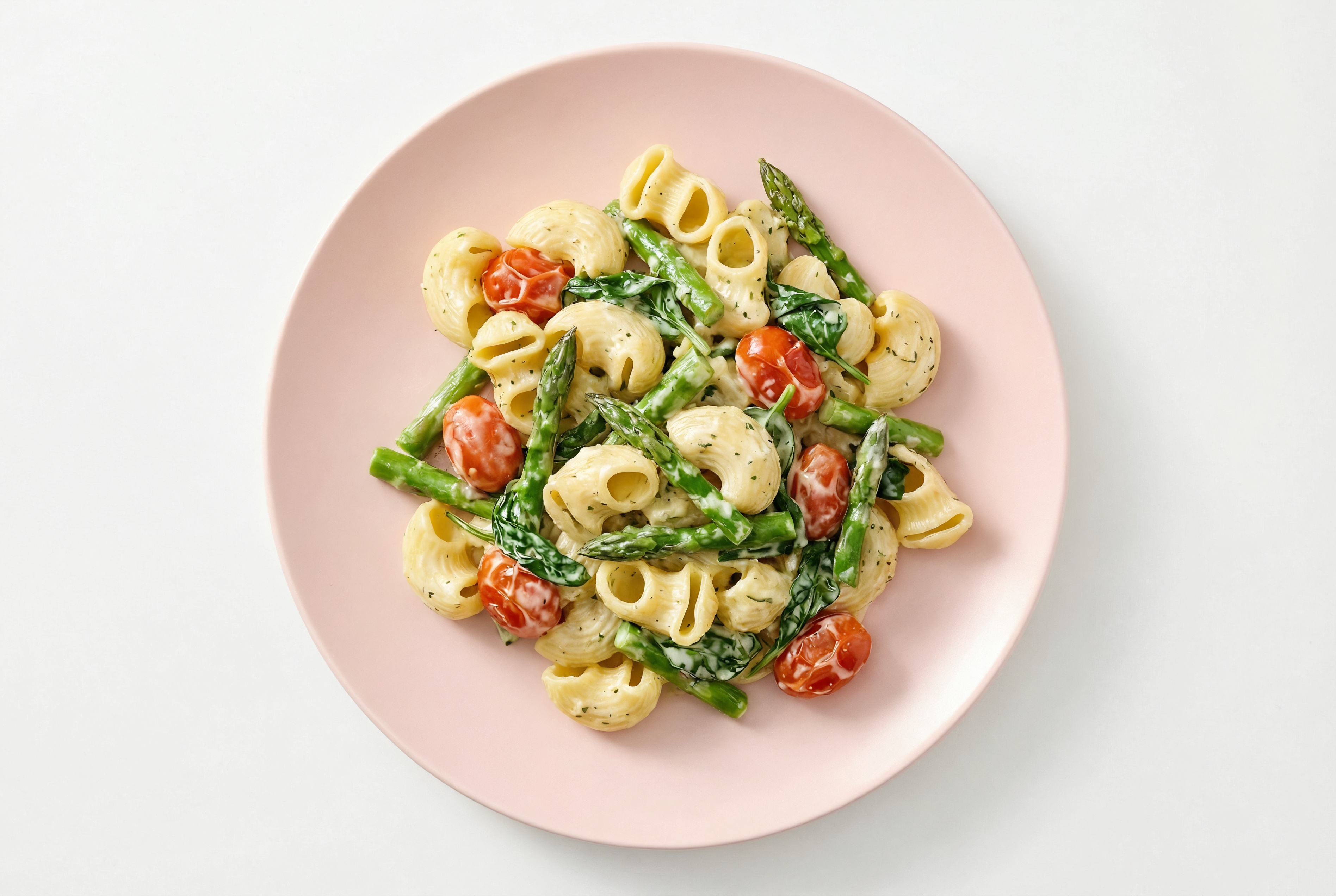 Creamy Herb White Sauce Primavera Chiocciole Pasta Bake