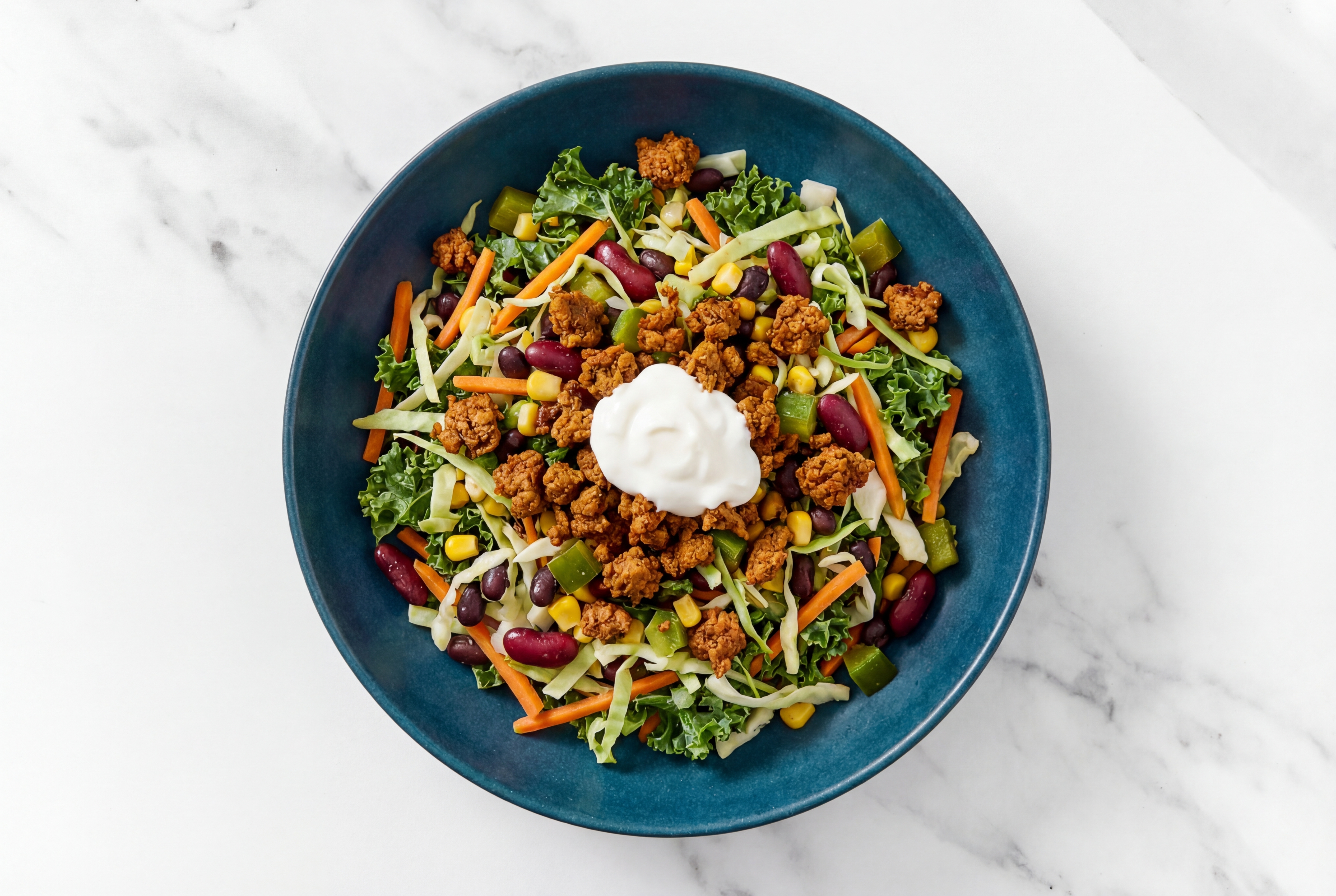 Hearty 10-Minute "Chorizo" Taco Salad