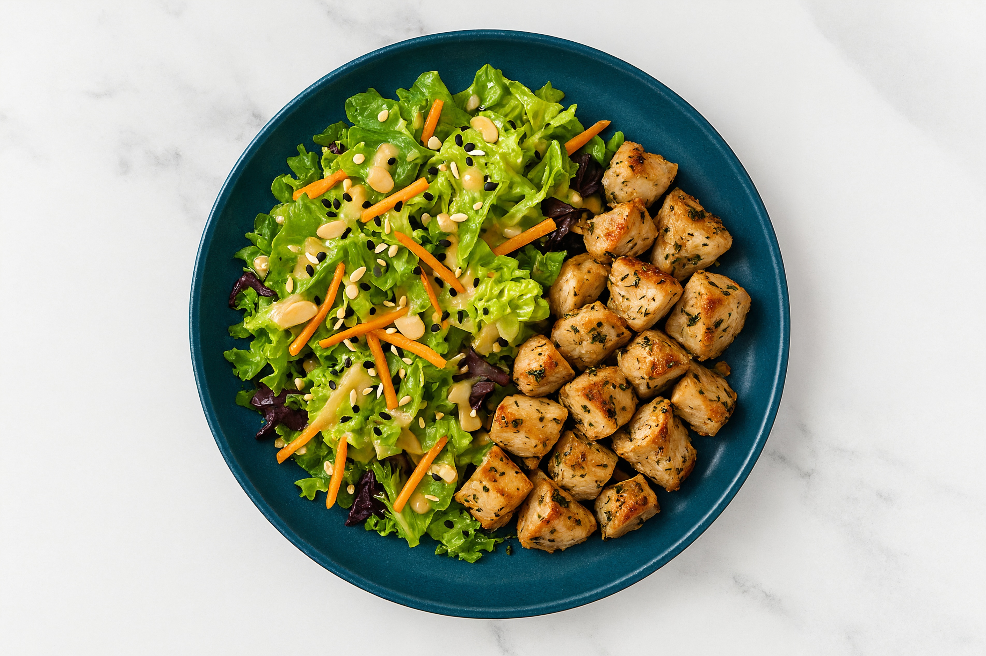 Little Gem Salad with Turkey Tenderloin