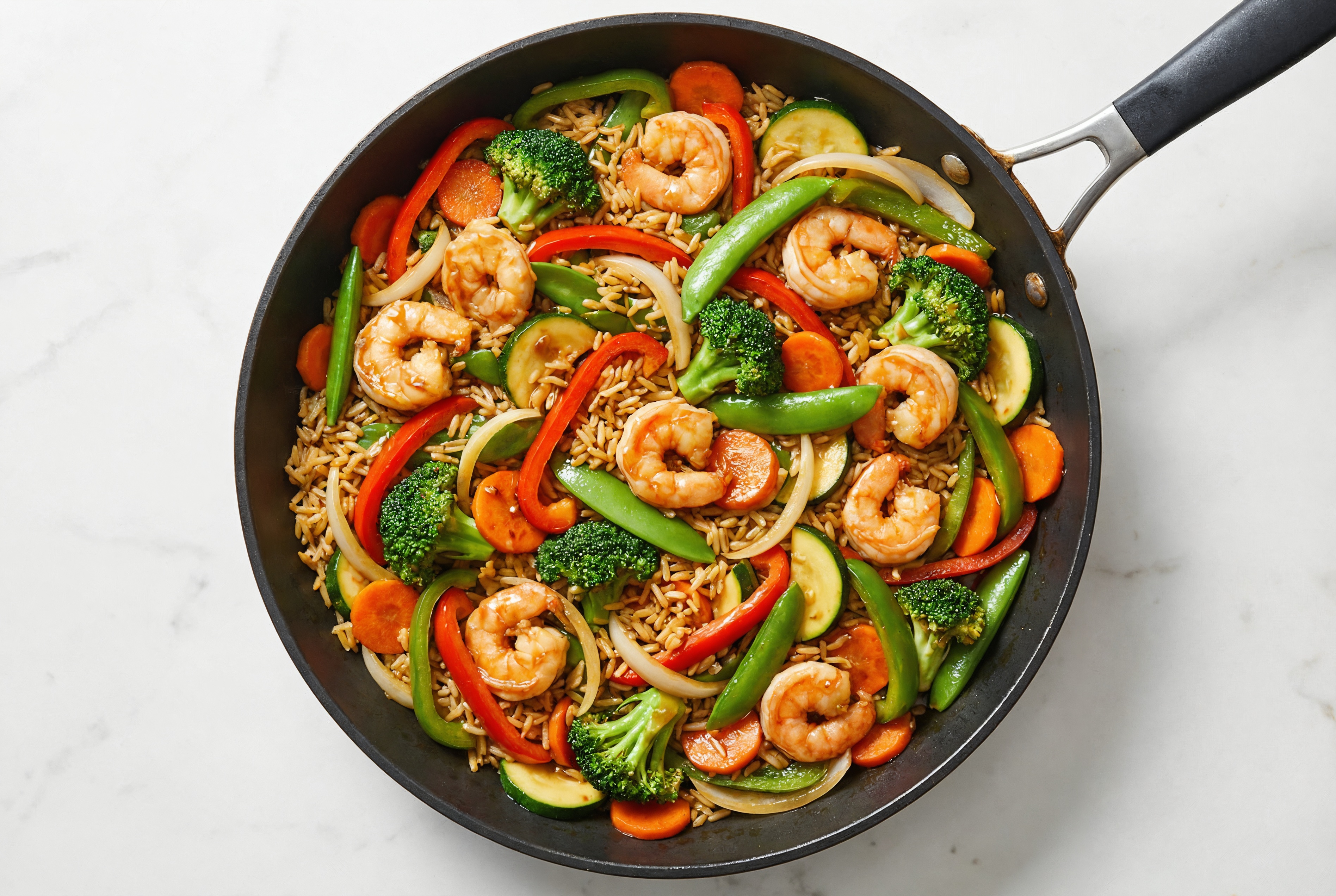 Takeout-Style Shrimp Fried Bone Broth Rice