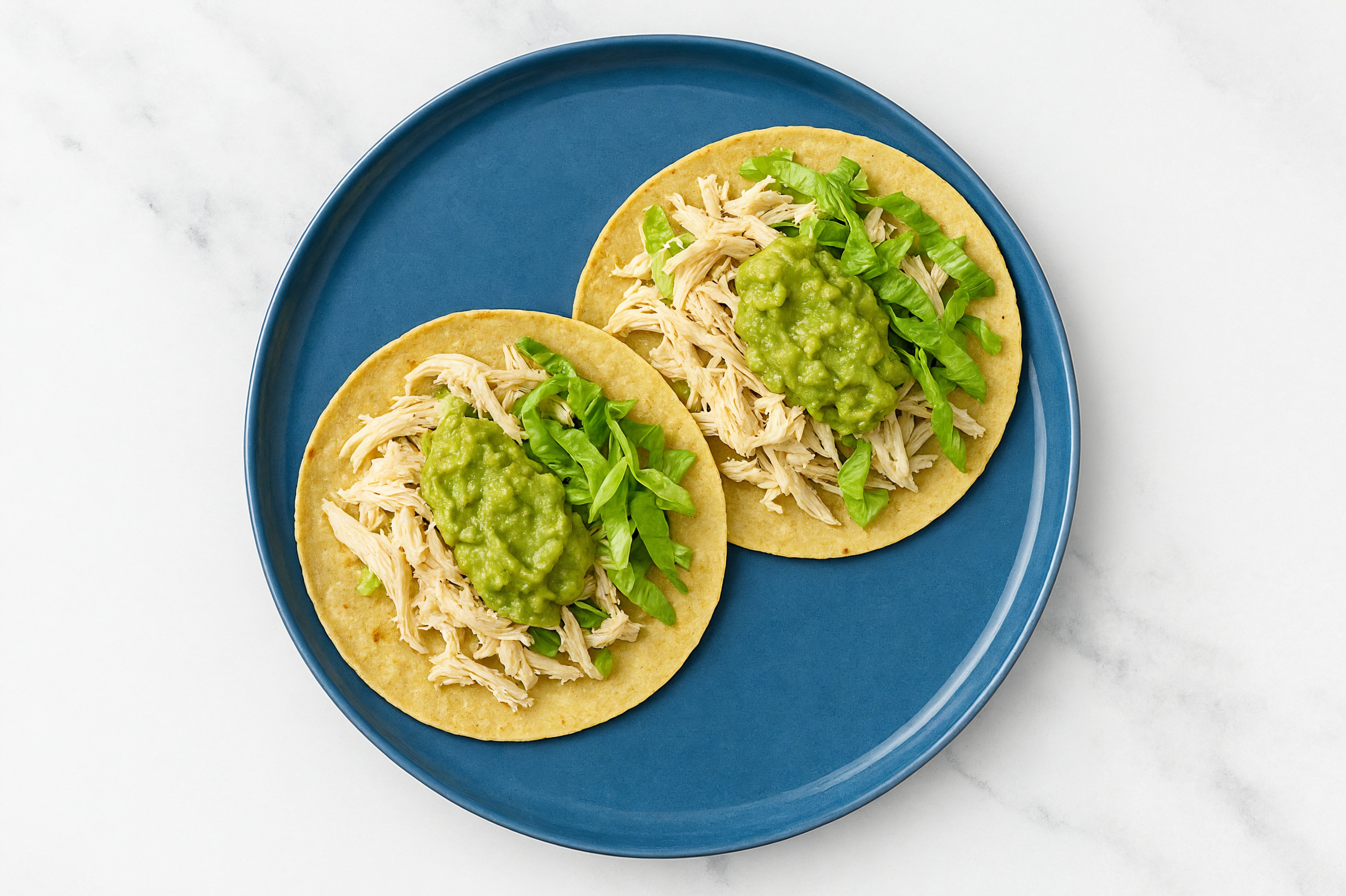 Shredded Lime Chicken No-Cook Tostadas