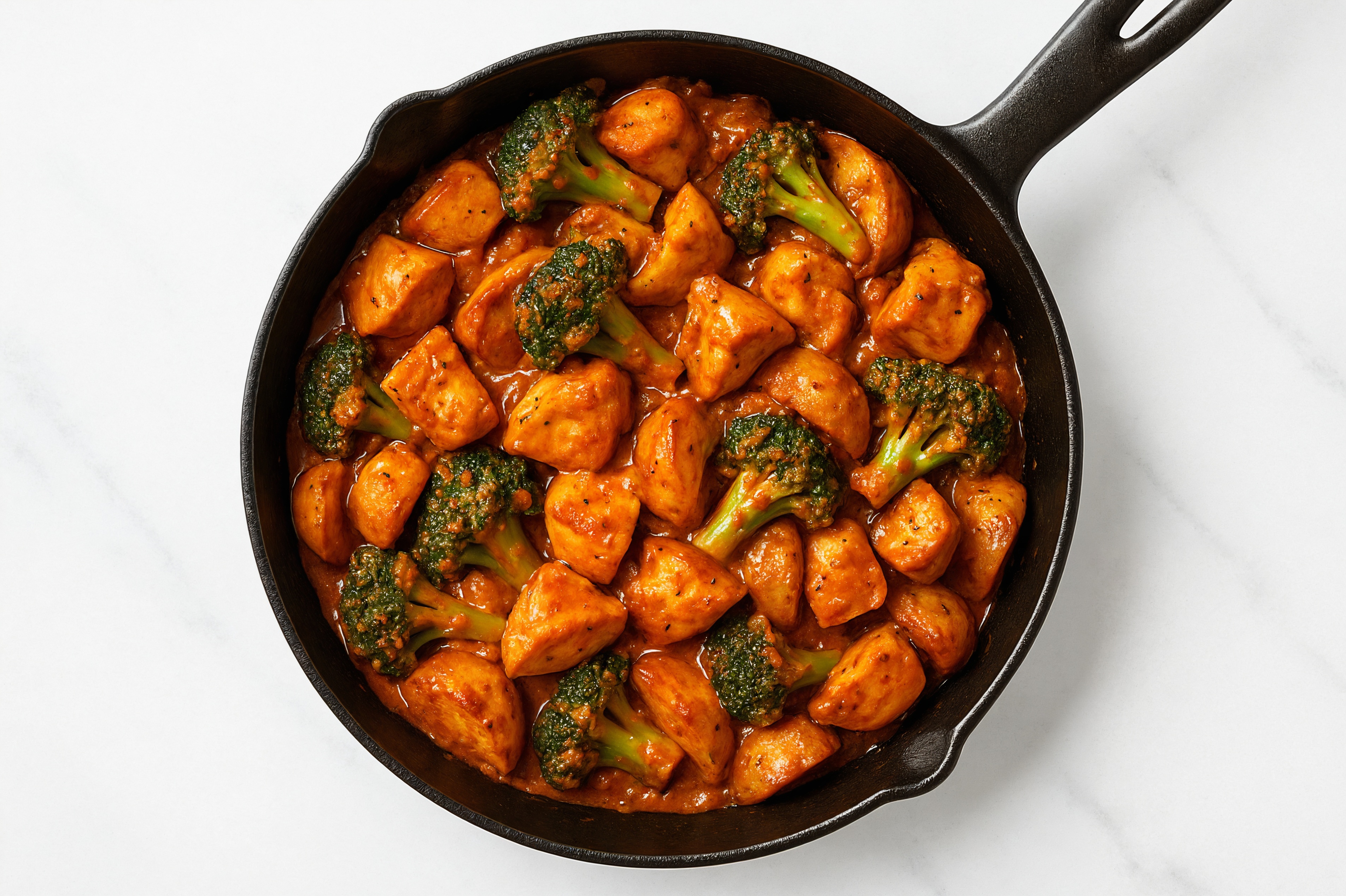 Chicken Tikka with Broccoli + Rosemary Potatoes