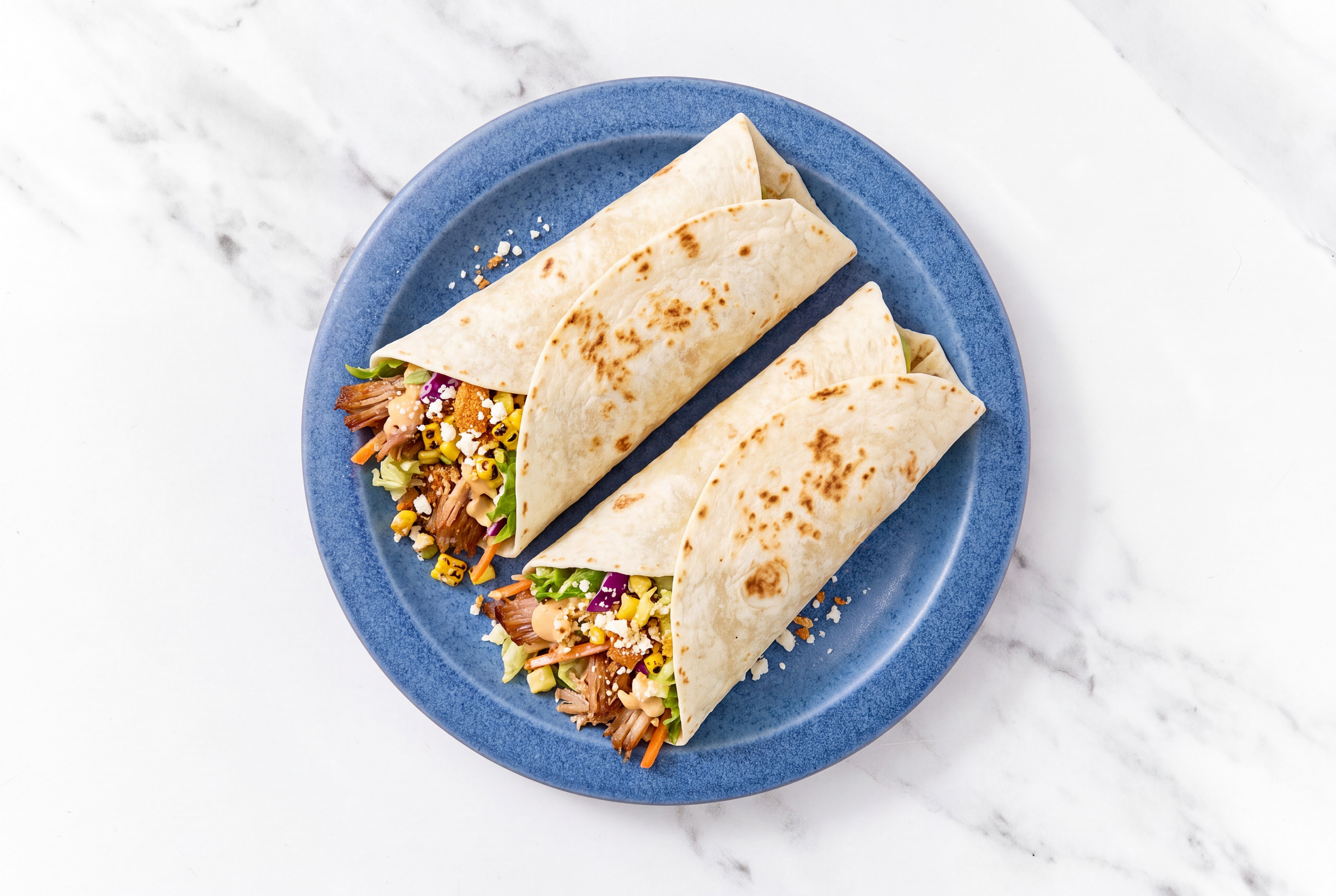 Creamy Street Corn Pork Wrap
