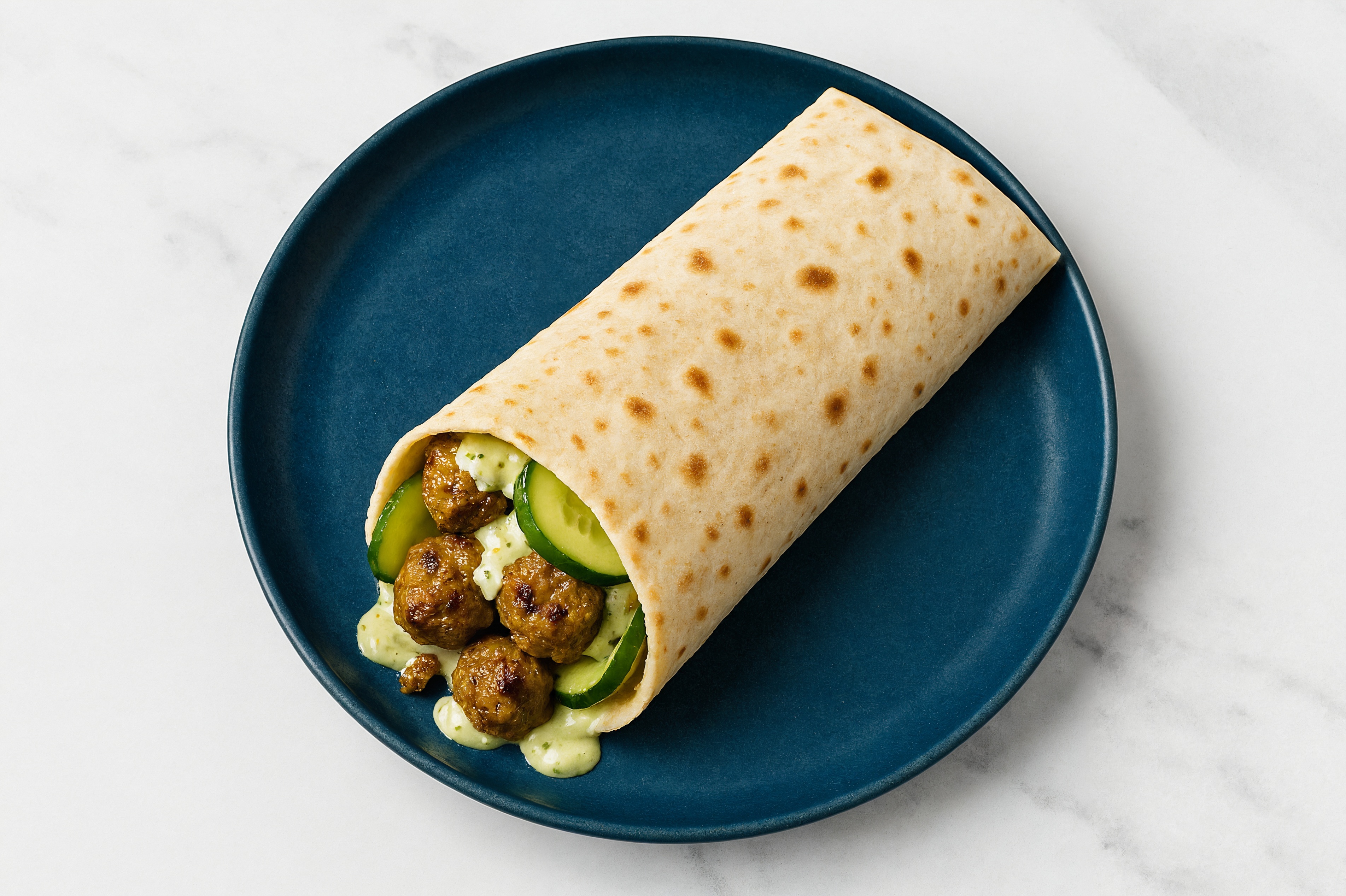  Lamb Kofta Lavash Wrap with Madras Curry Powder