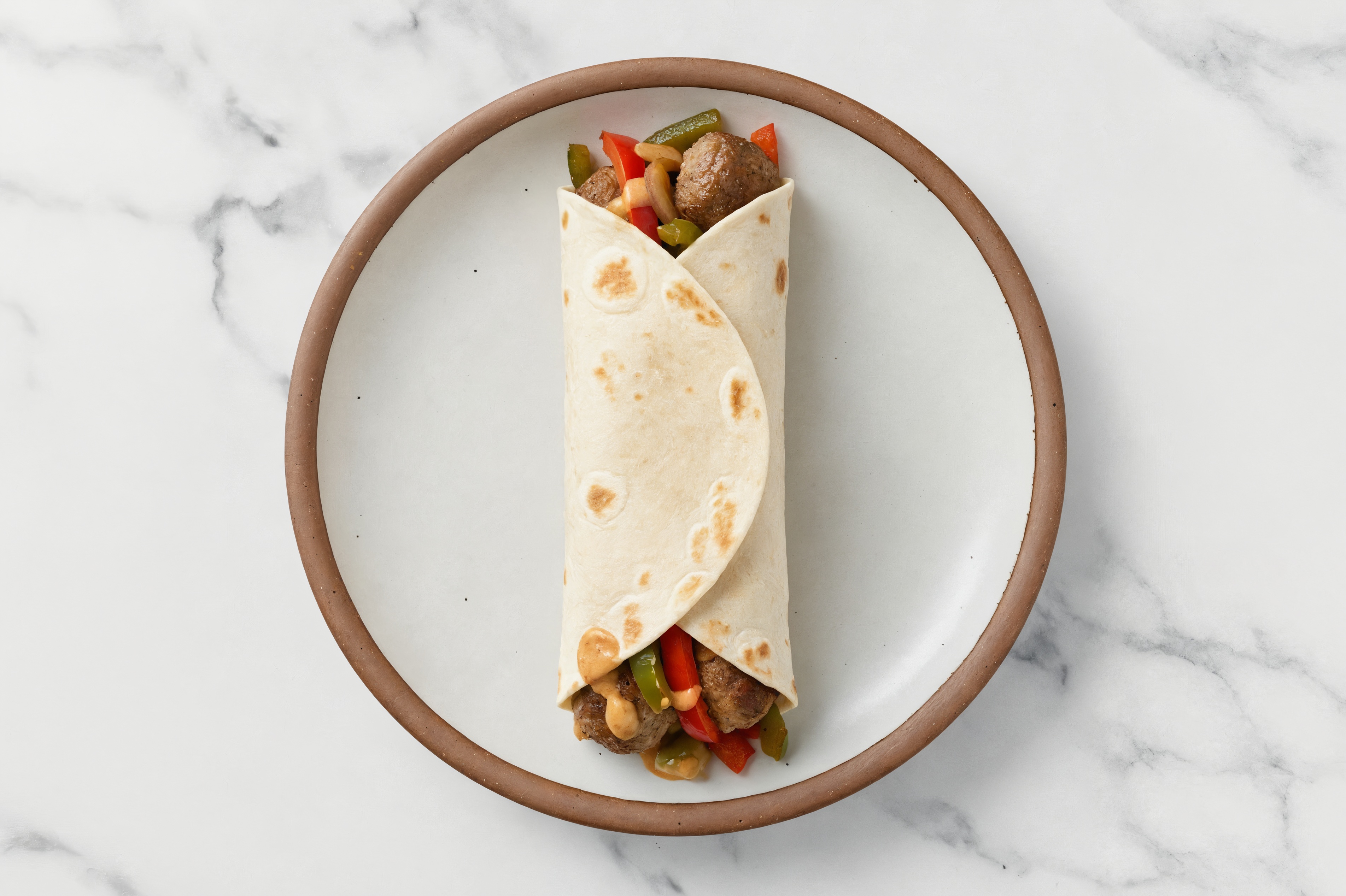 BBQ Meatball Wraps
