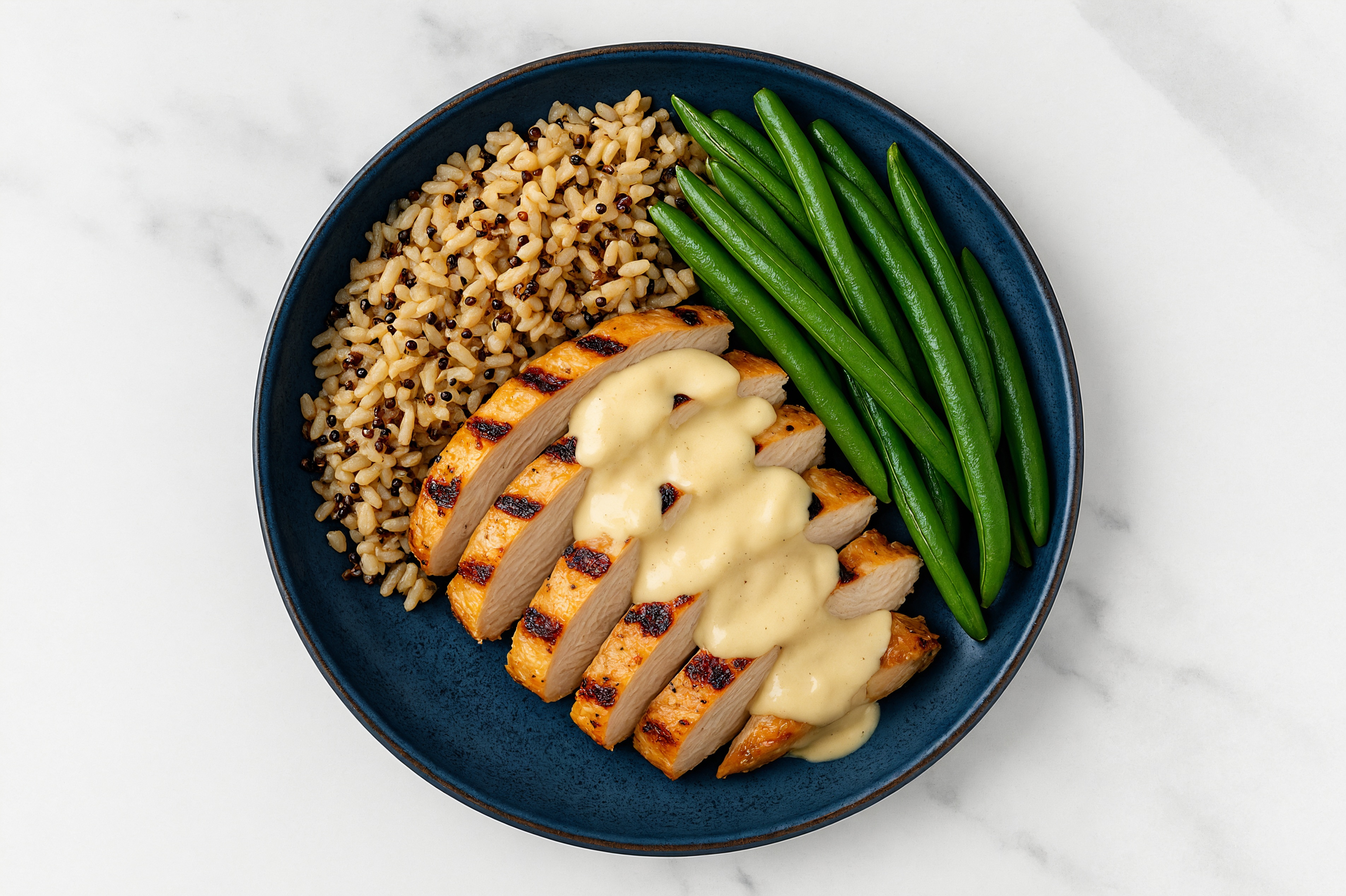Creamy Garlic Grilled Chicken + Organic Green Beans Bowl