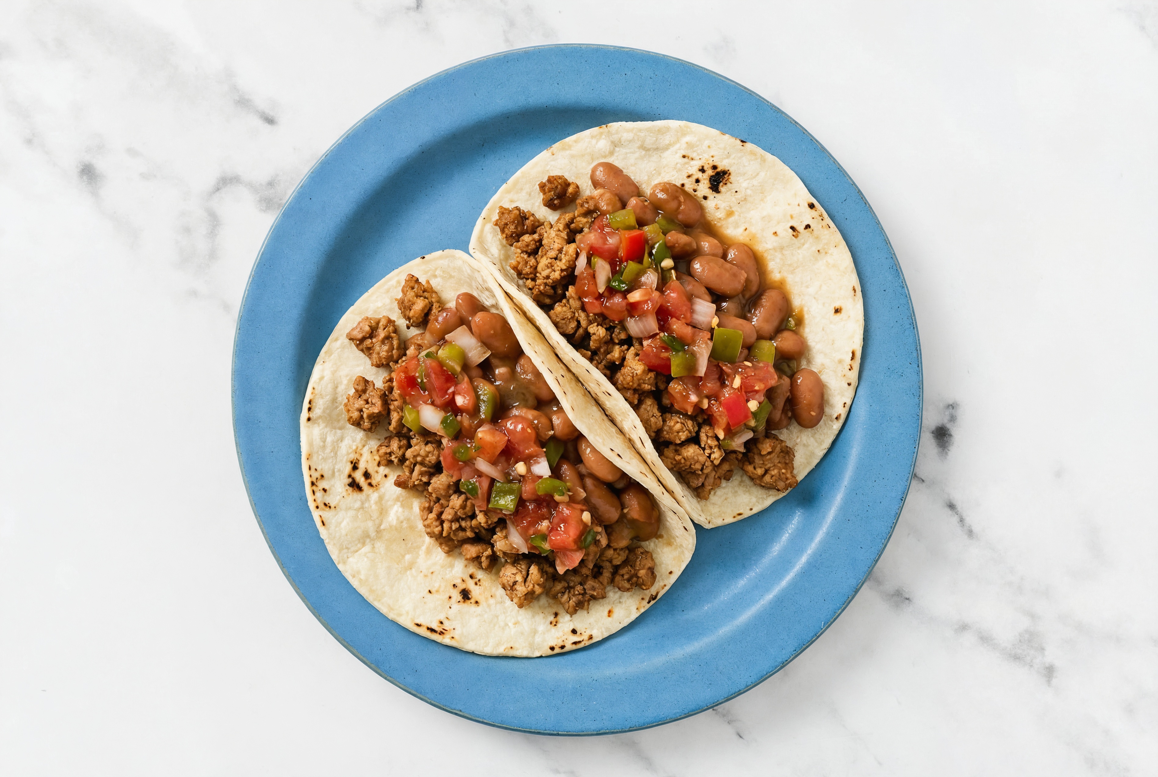 Hearty Ground Turkey Tacos with Pico De Gallo & Pinto Beans