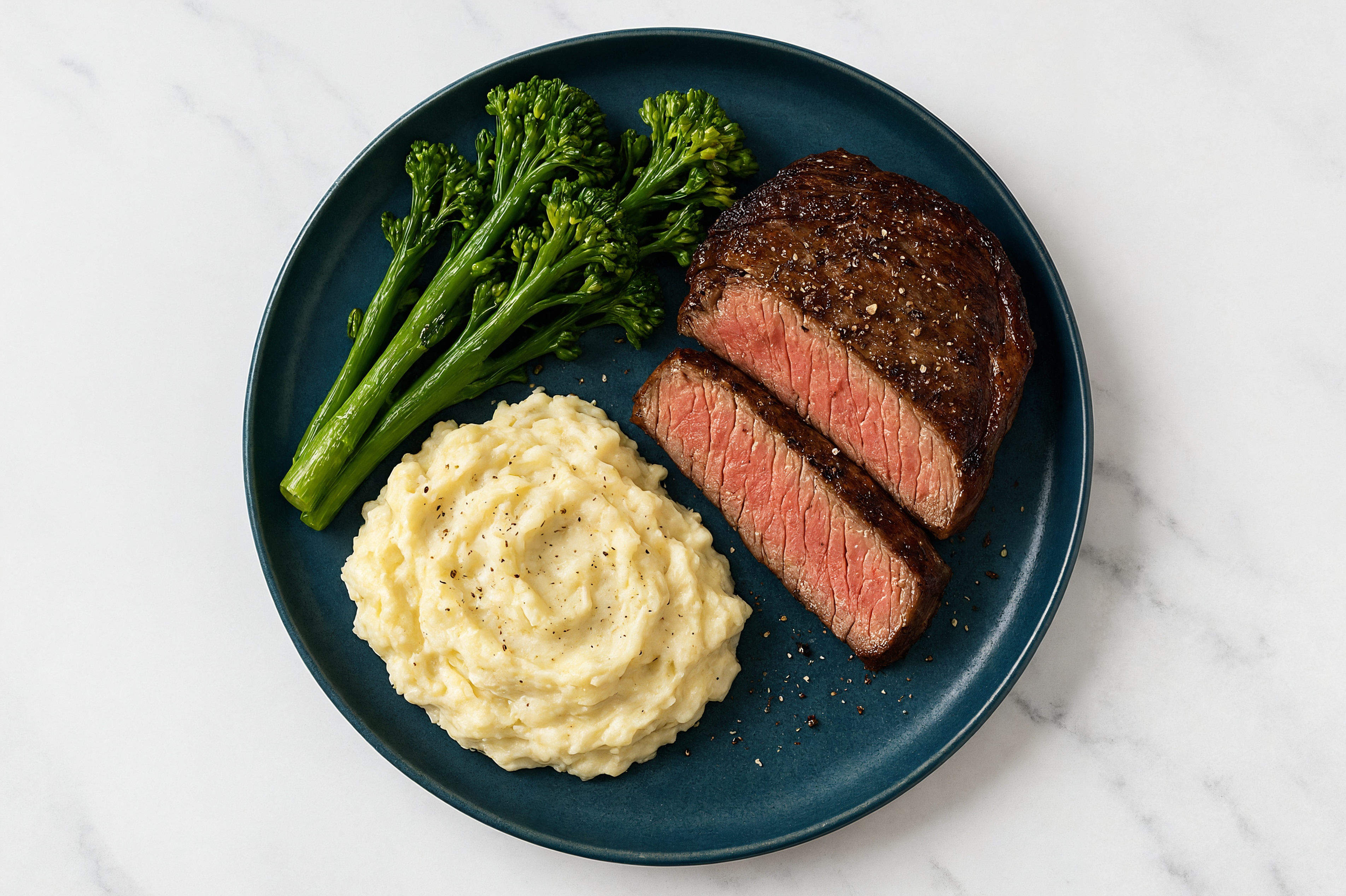 Beef Ribeye Steak + Creamy Mashed Yellow Potatoes