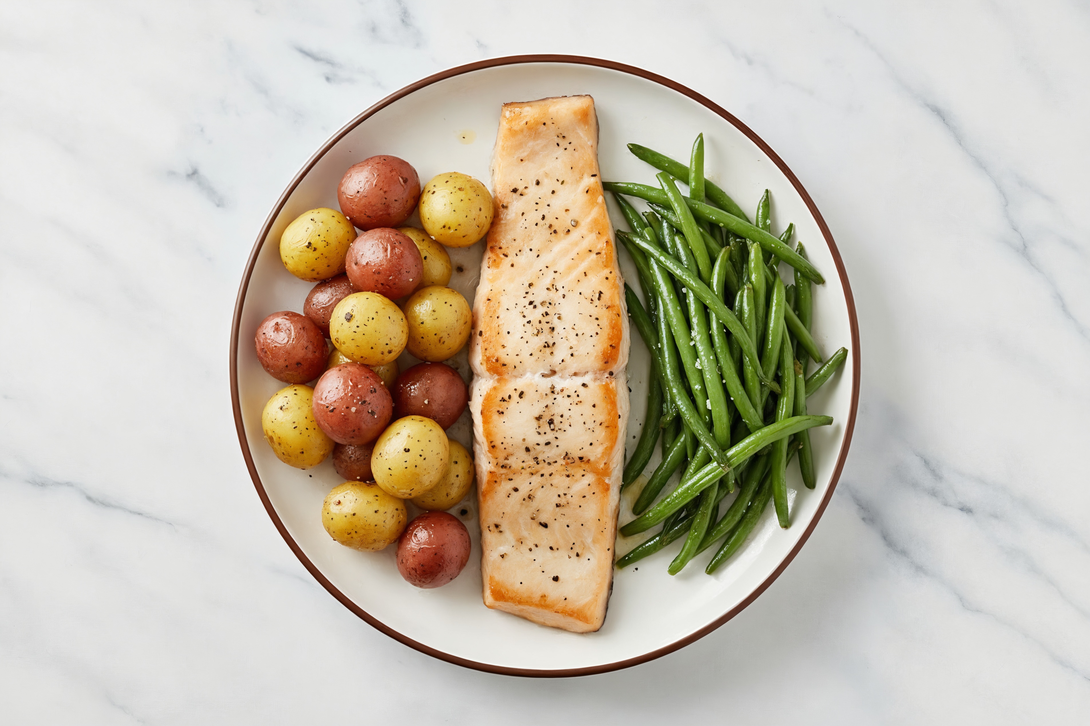 Hearty Roasted Honey Herb Steelhead Trout with Baby Potatoes
