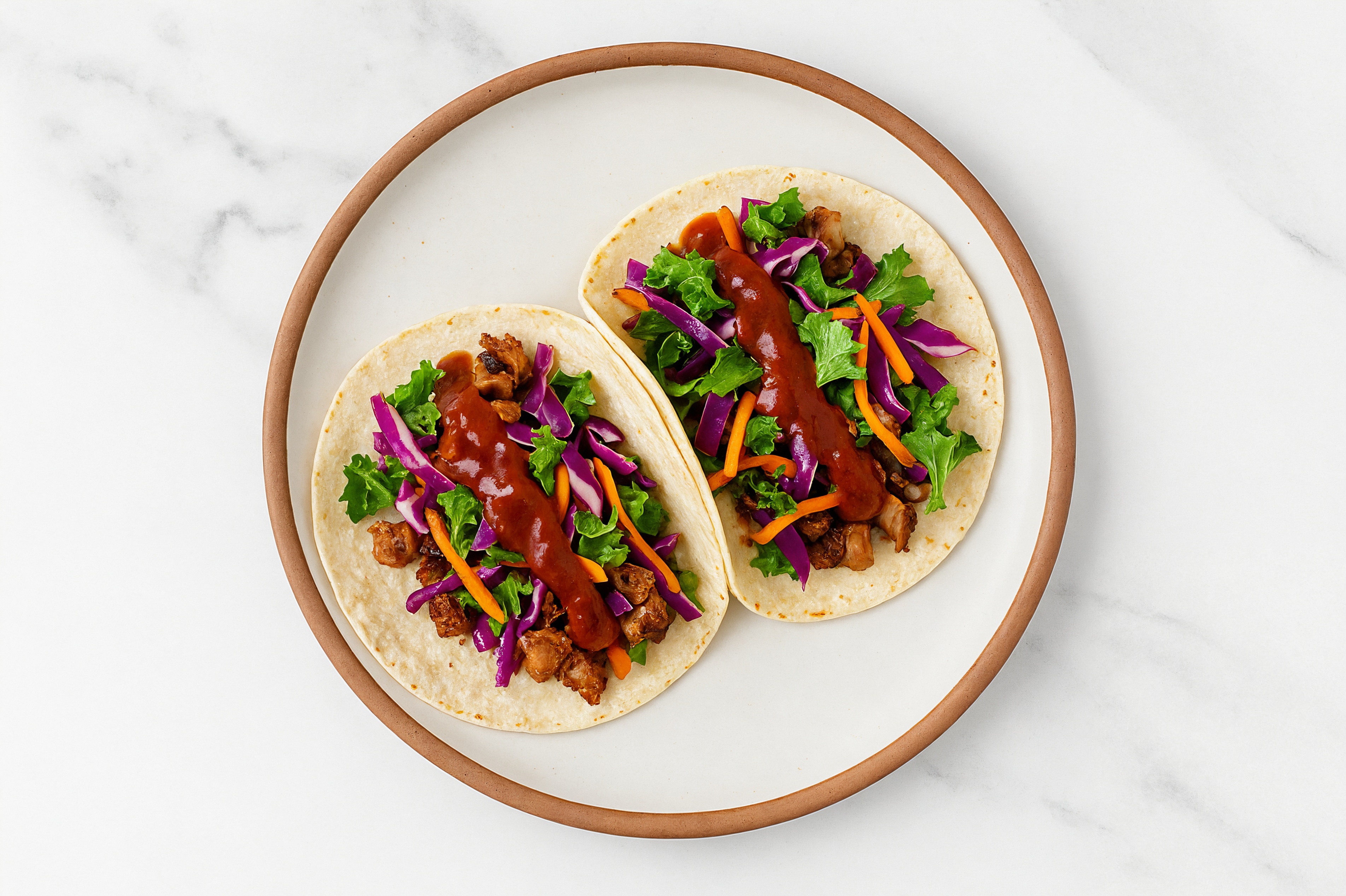  Rainbow Carnitas Tacos with Salsa Rojo