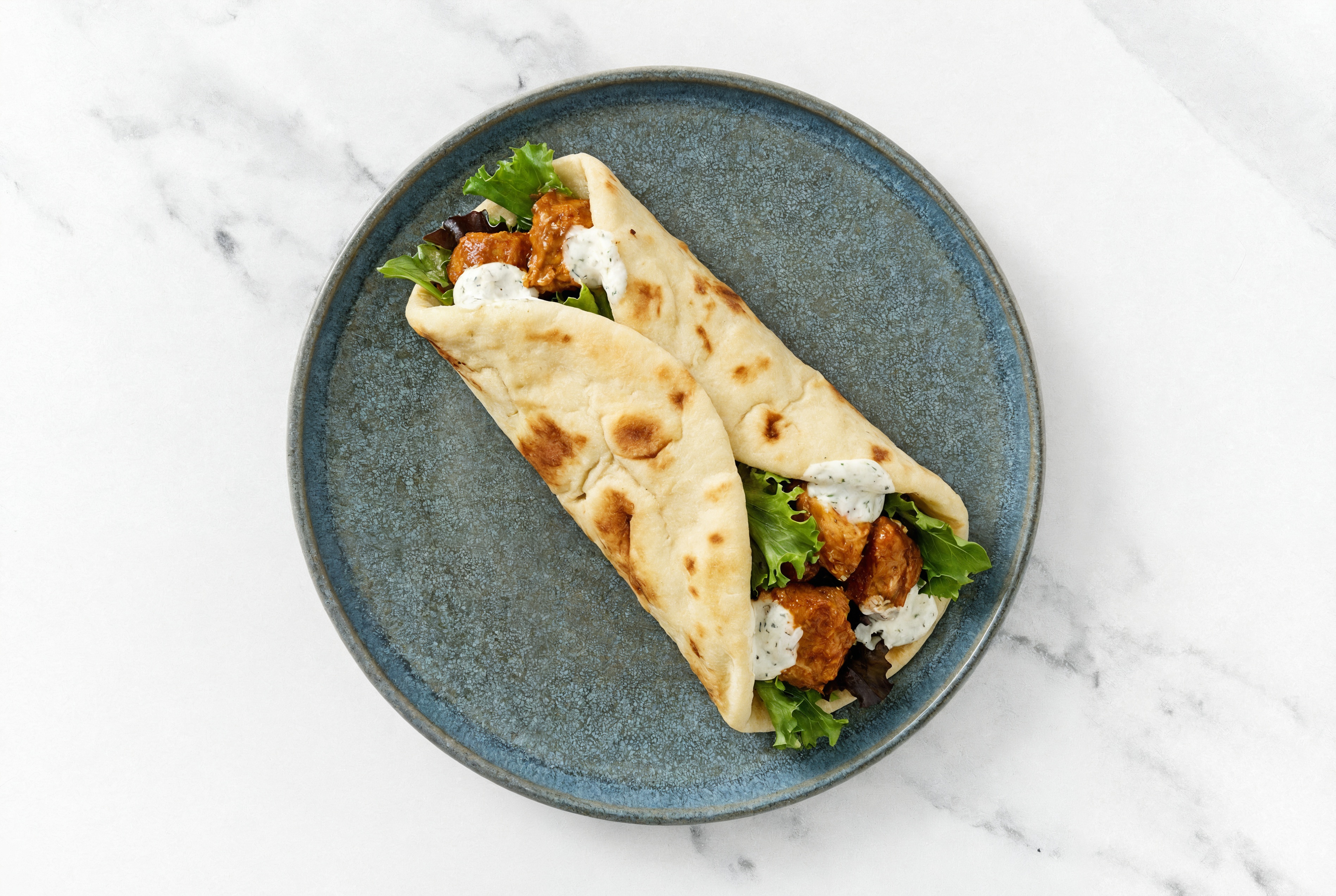 Tandoori Chicken Ranch Naan Wrap