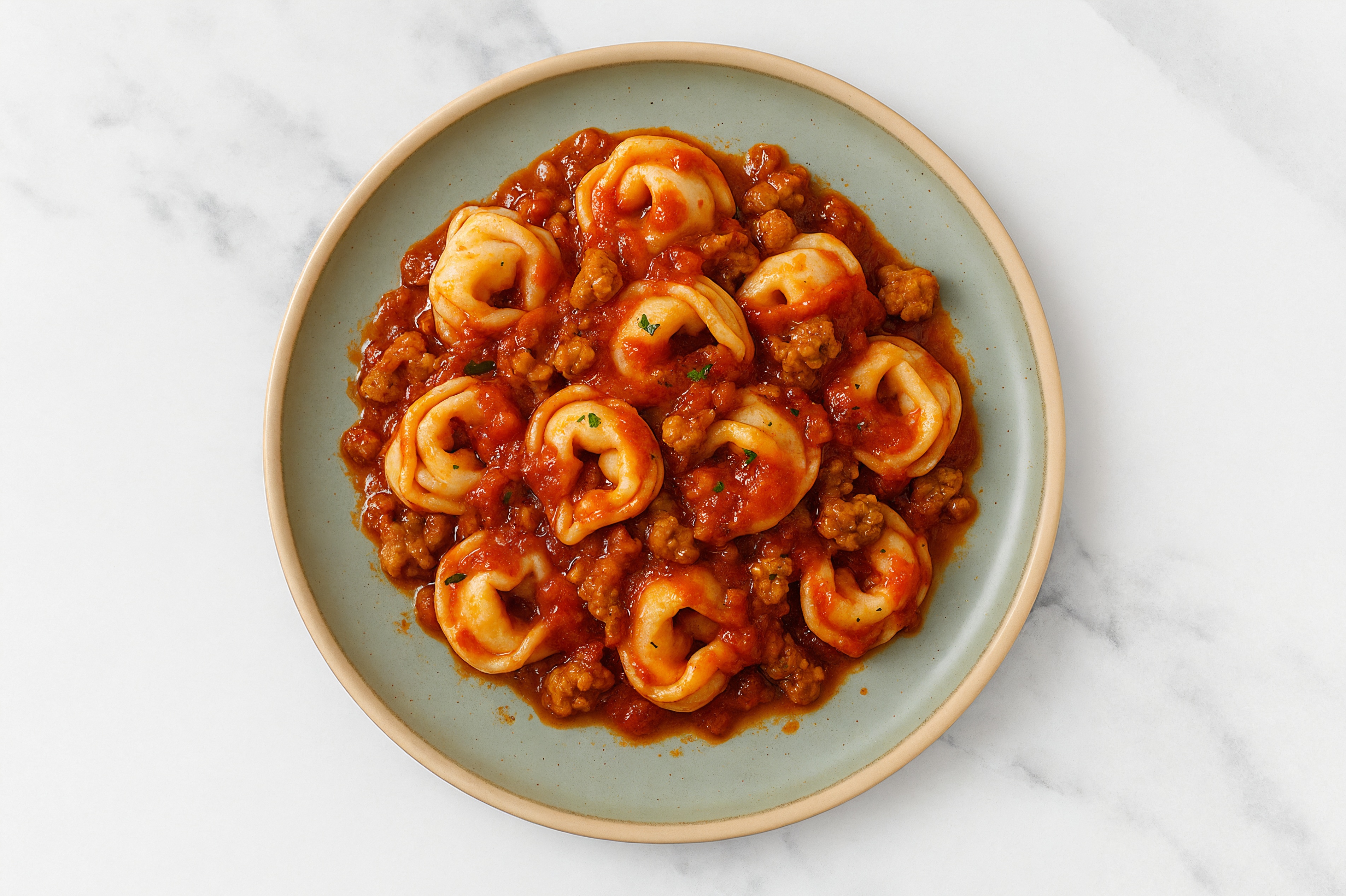 Four Cheese Tortelloni with "Tempehy" Marinara