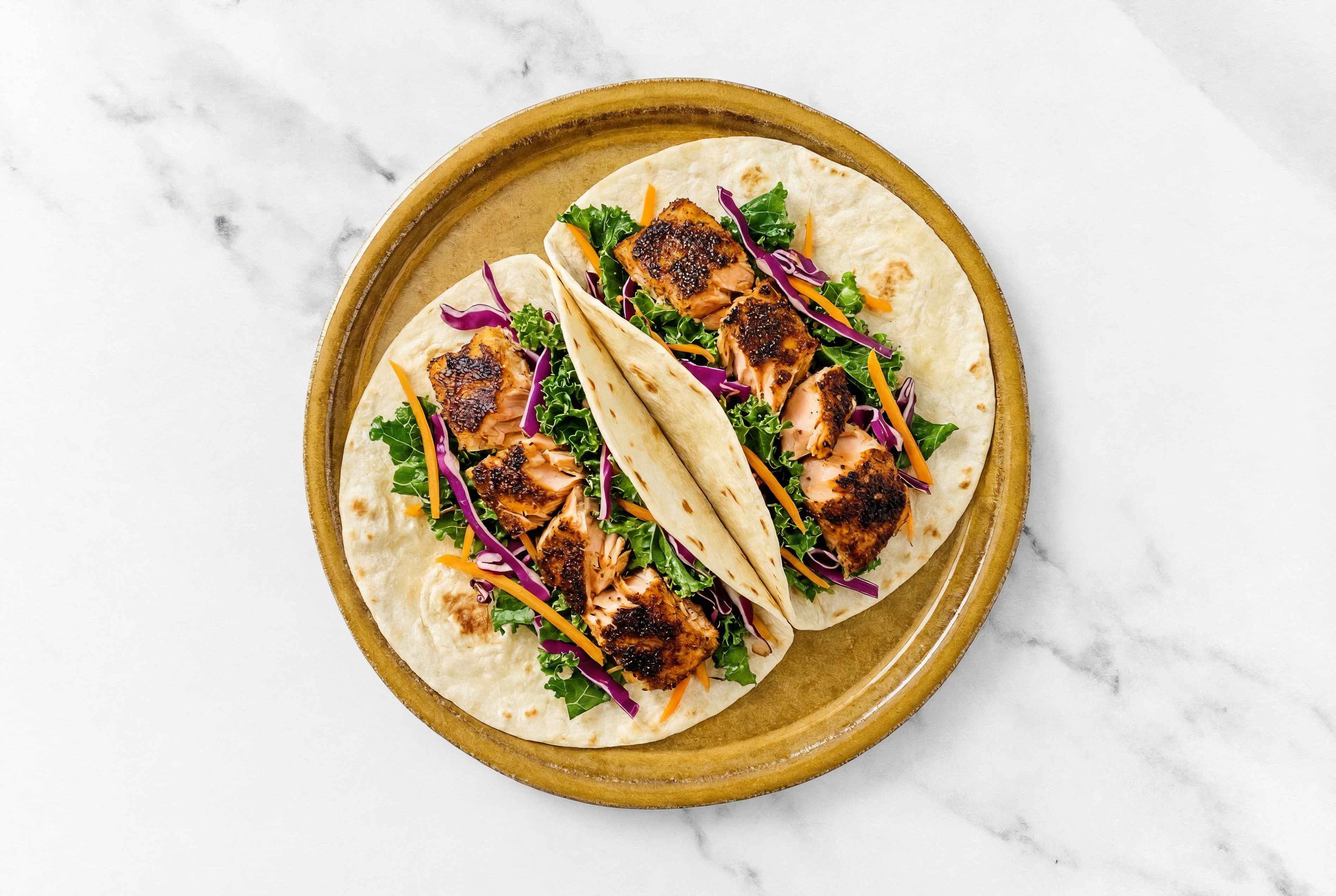 Garden Blackened Salmon Tacos