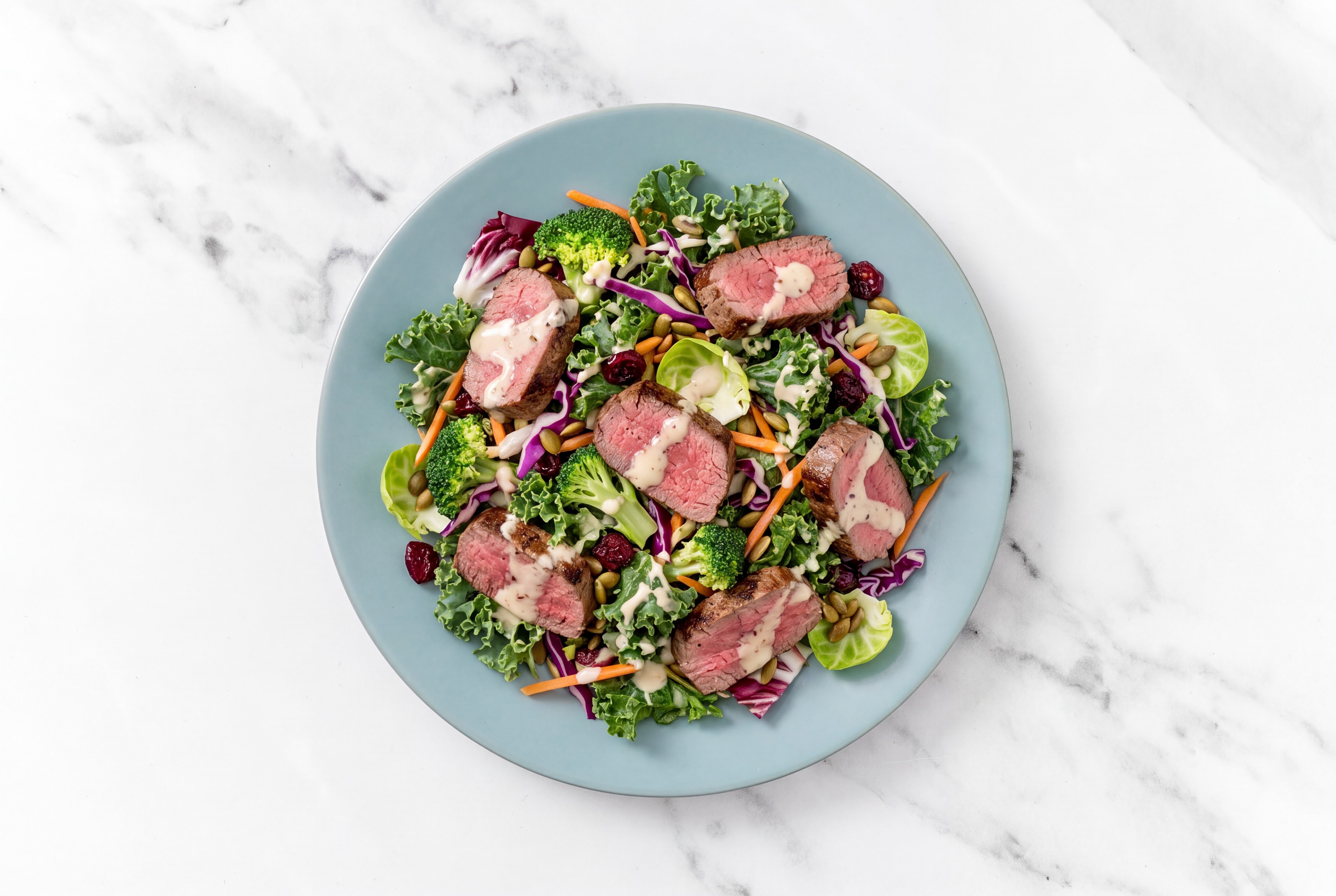 Filet Mignon Sweet Kale Salad
