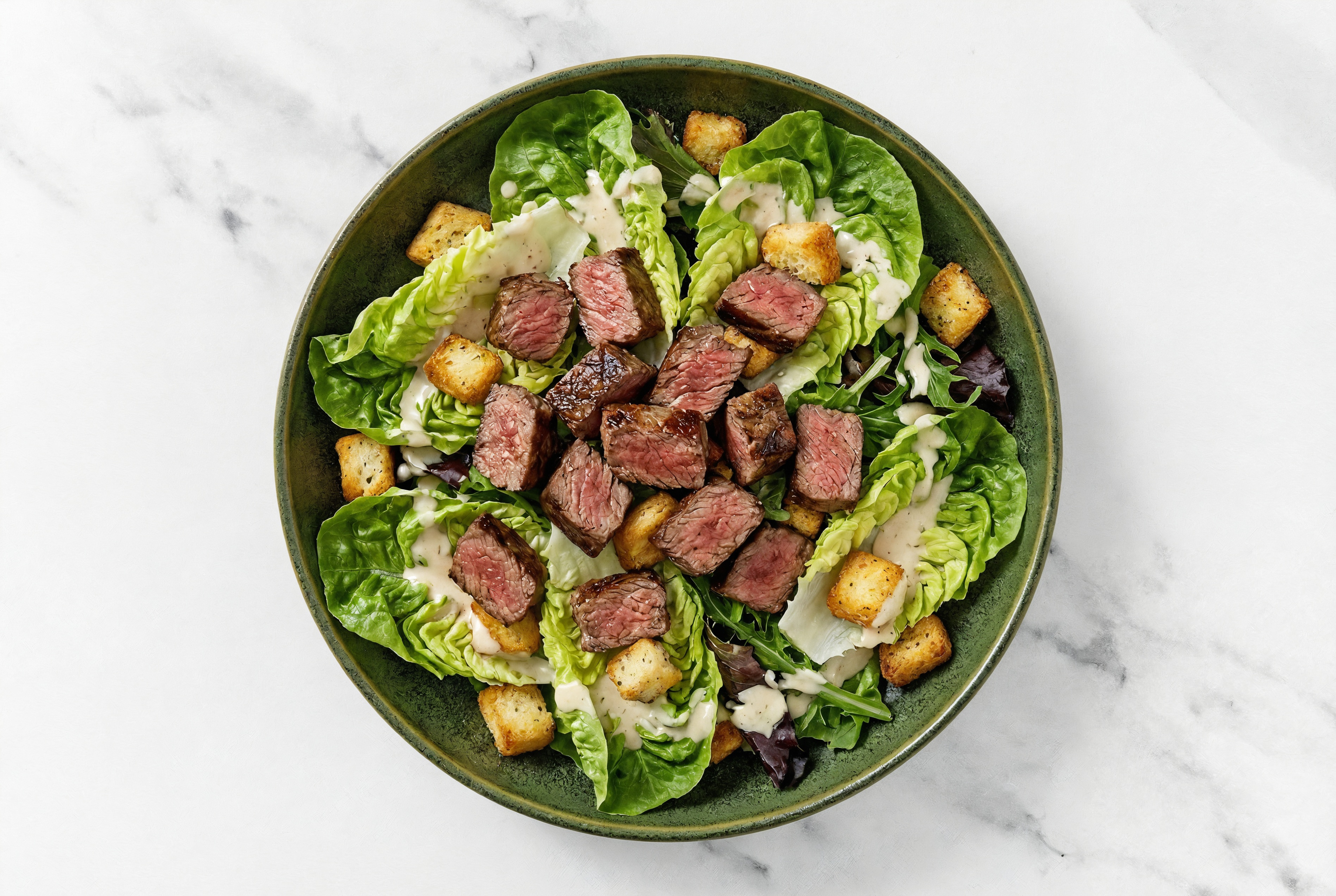 5-Minute Sirloin Steak Little Champagne Kit Gem Salad