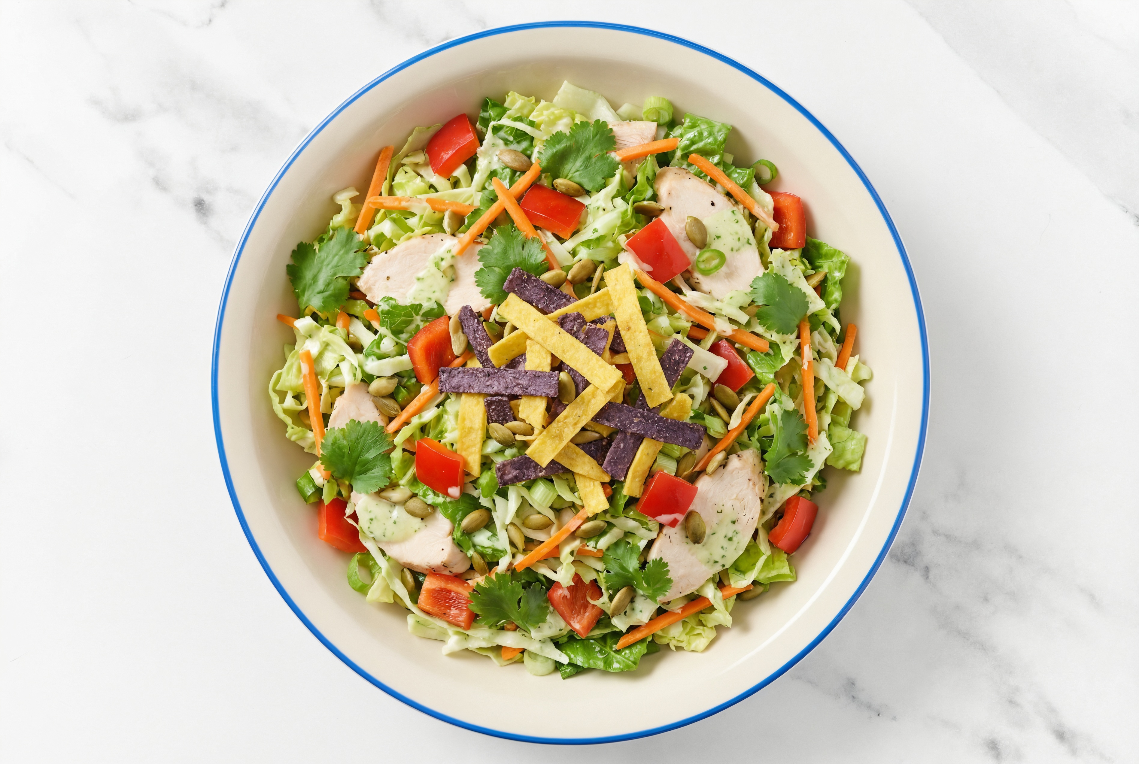 Southwest Roasted Chicken Salad with Red Bell Pepper
