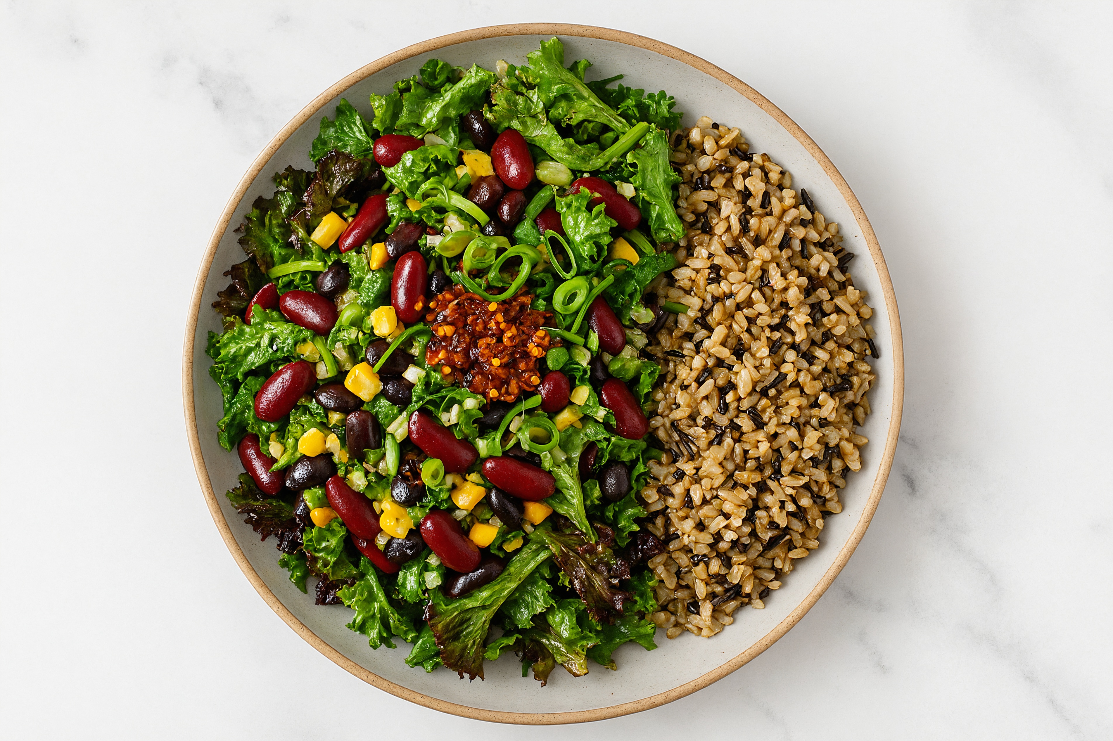 Chili Crisp Black Bean Grain Salad