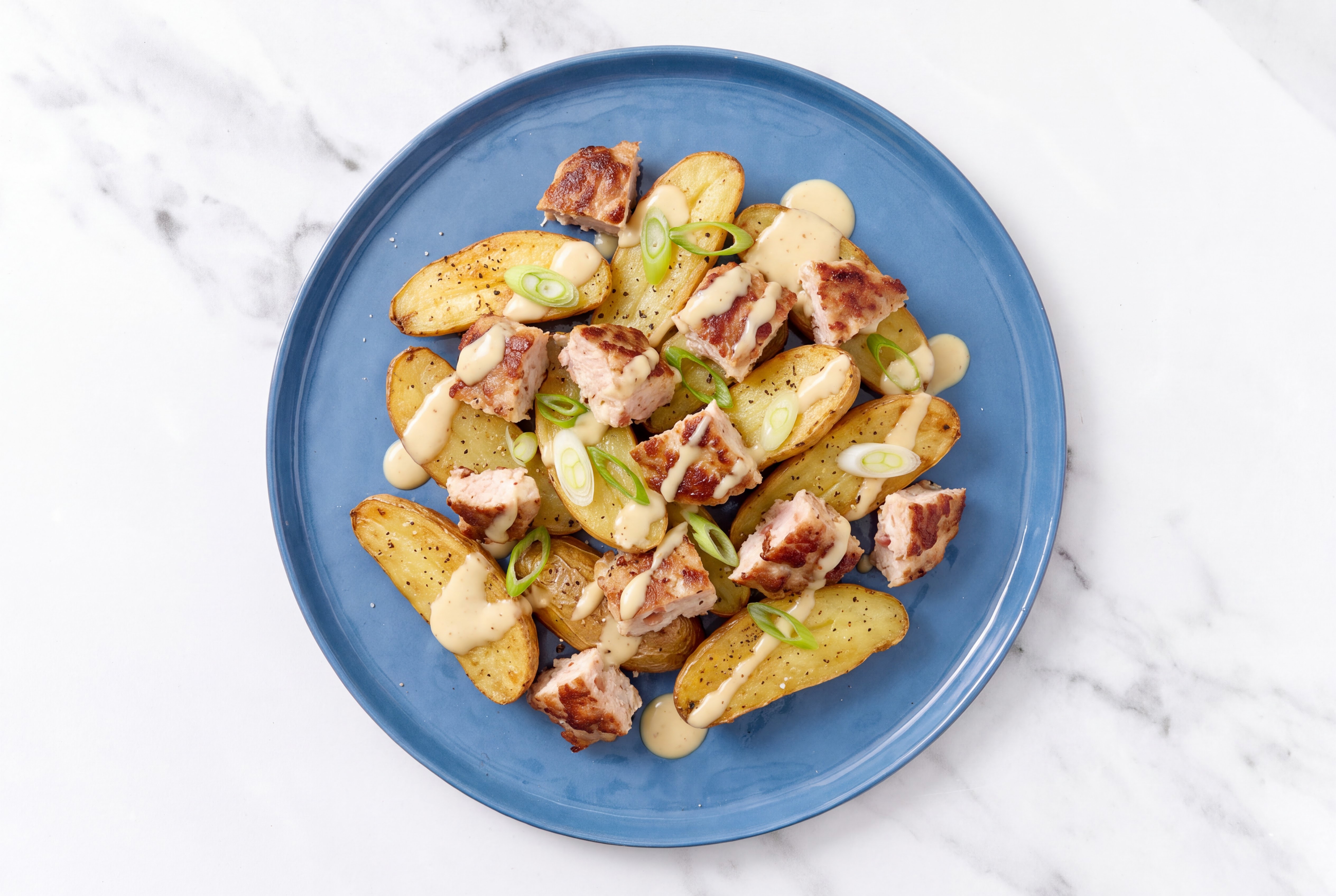 Chicken Bacon Miso Caesar Loaded Fingerlings