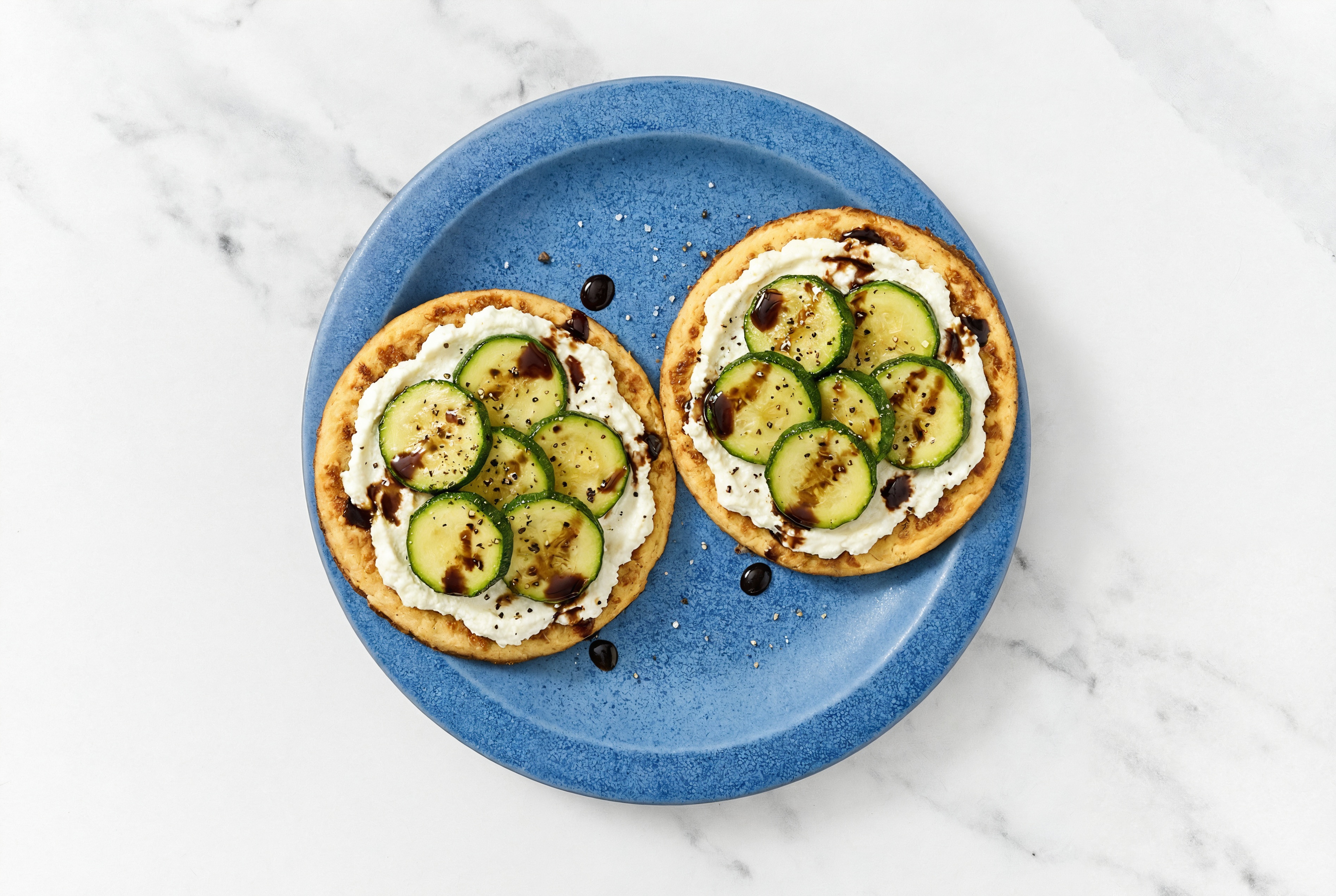 Open-Faced Ricotta + Cauliflower Rounds