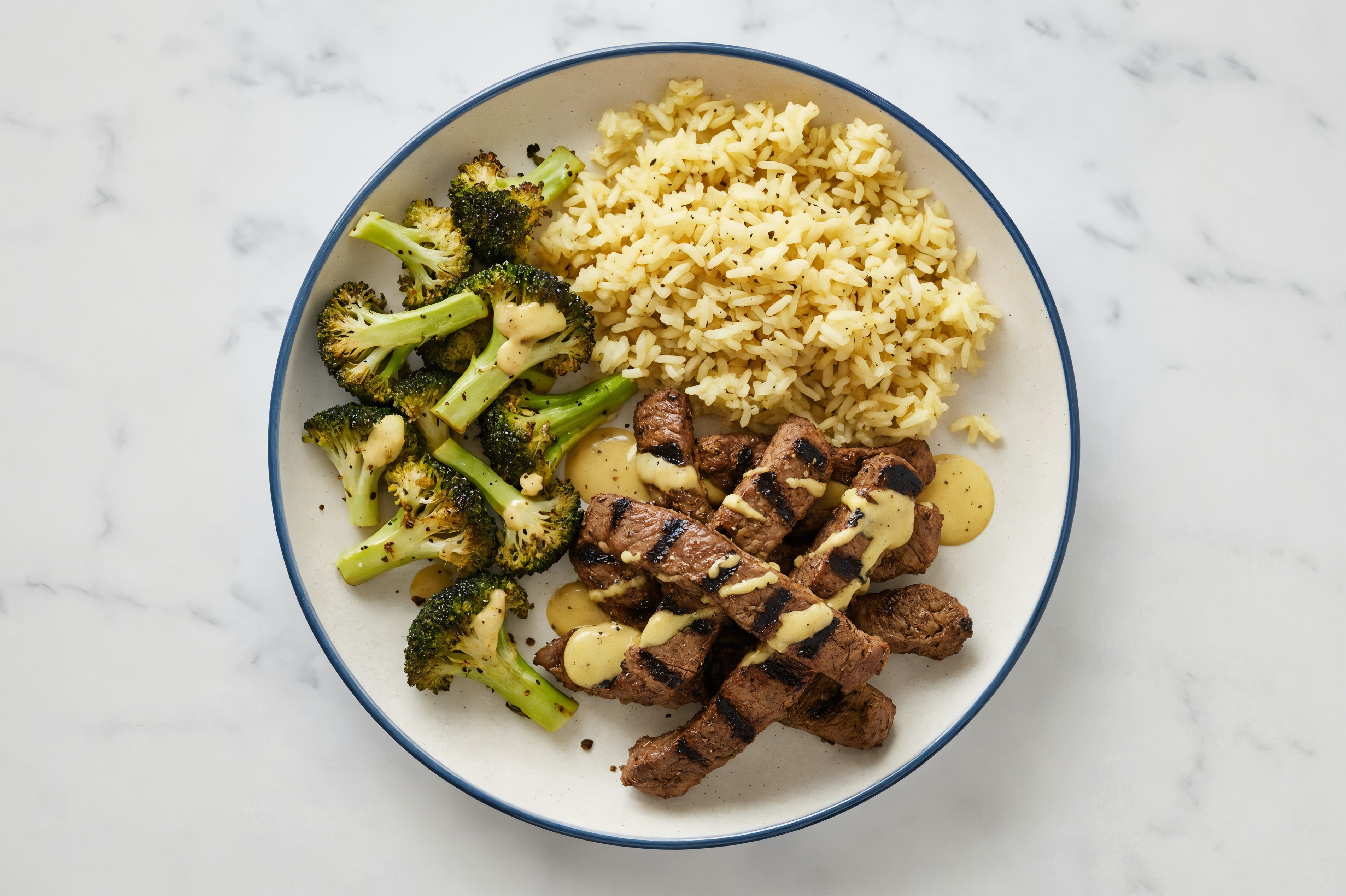 Creamy Honey Mustard Barbacoa Beef Rice Bowl