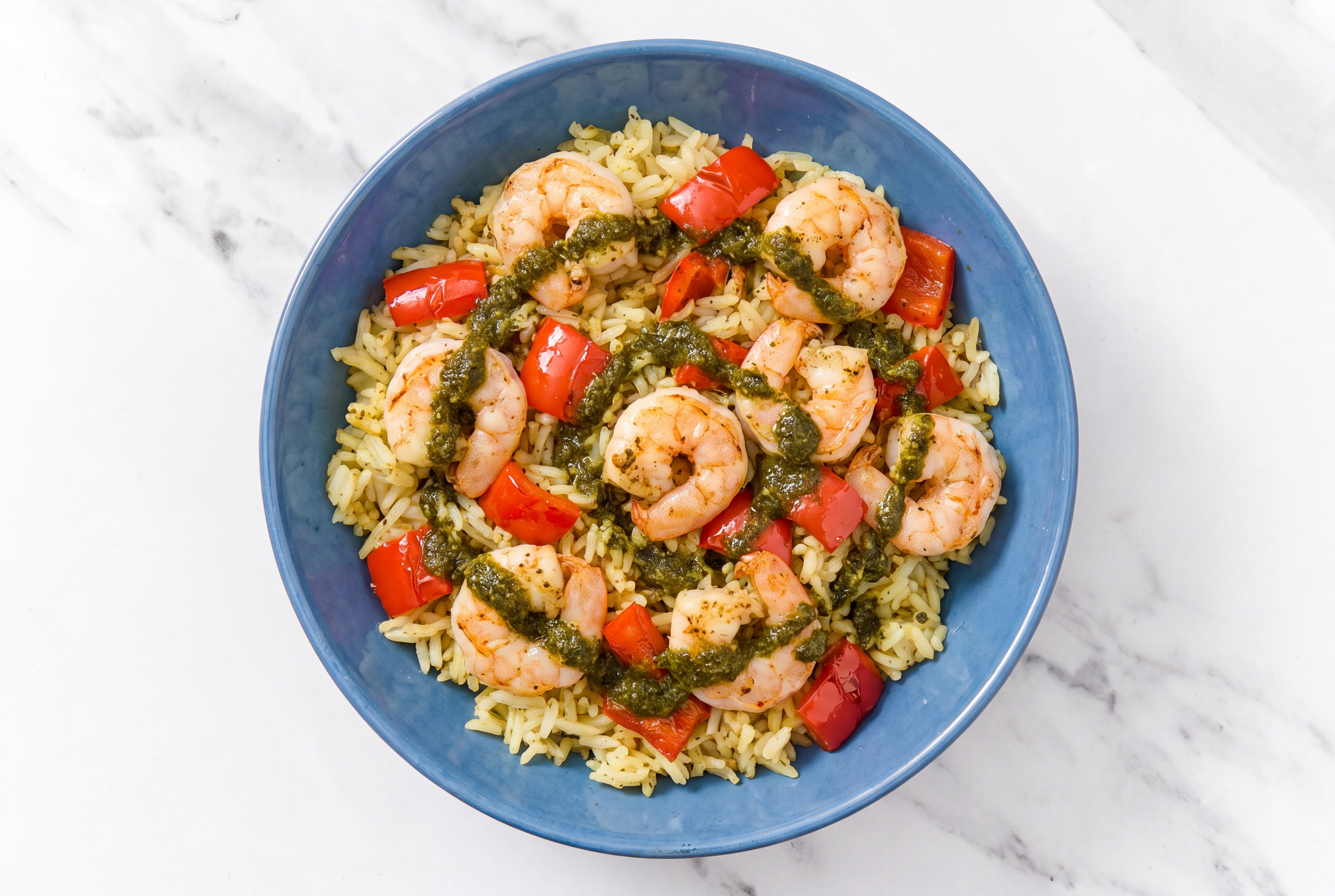 Farmhouse Herby Gulf Shrimp Fajita Seasoned Jasmine Rice Bowl
