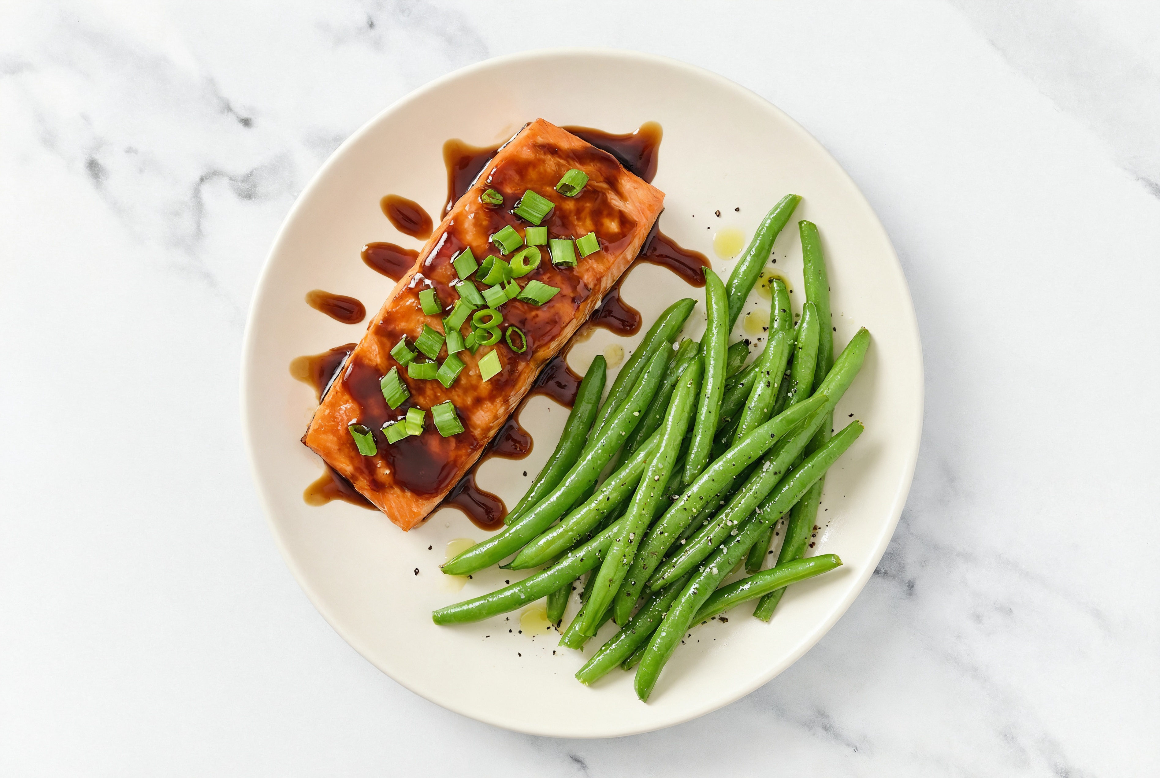 Teriyaki Wild Salmon + Organic Green Beans