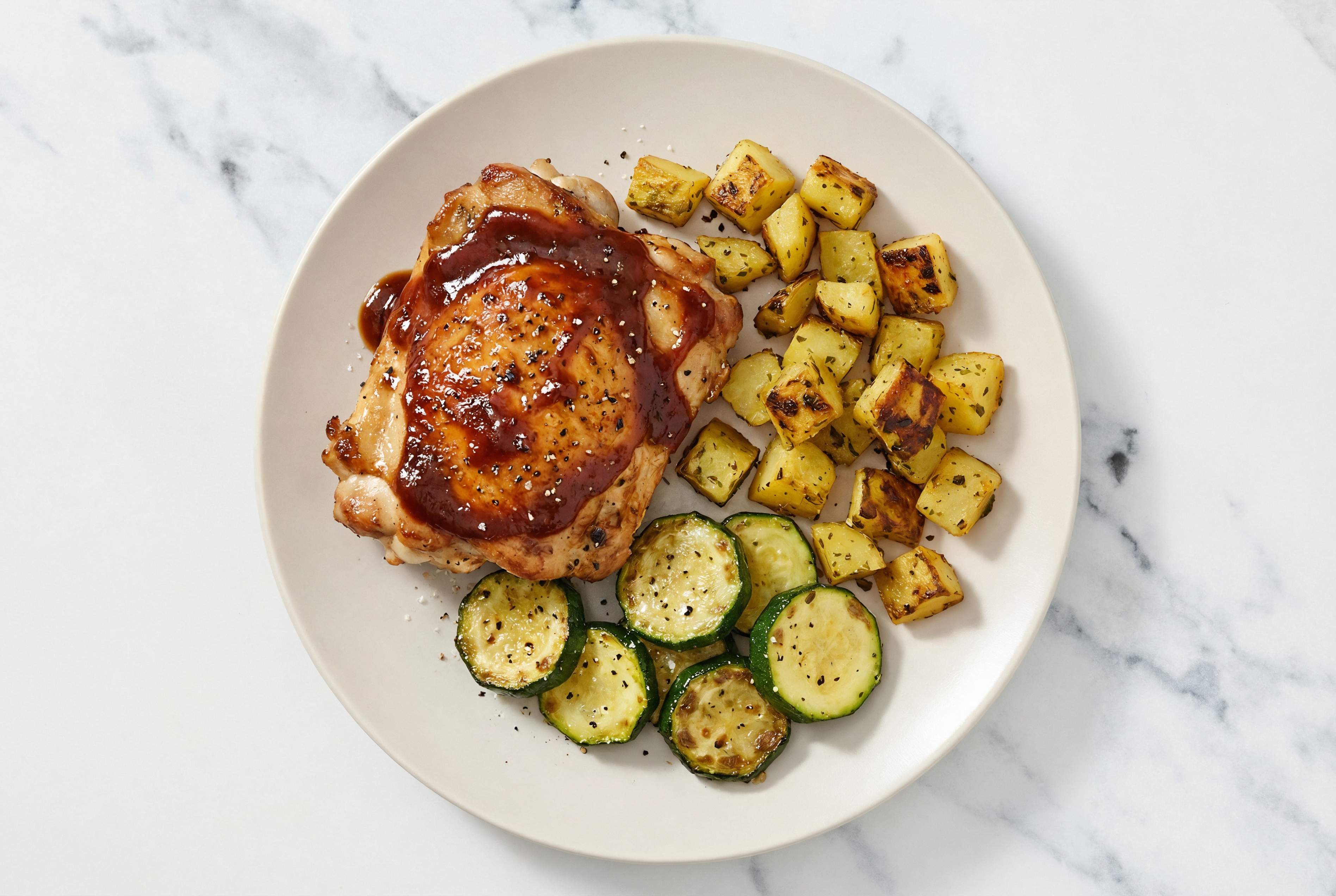 Backyard BBQ Chicken + Potato Plate with Original BBQ Sauce