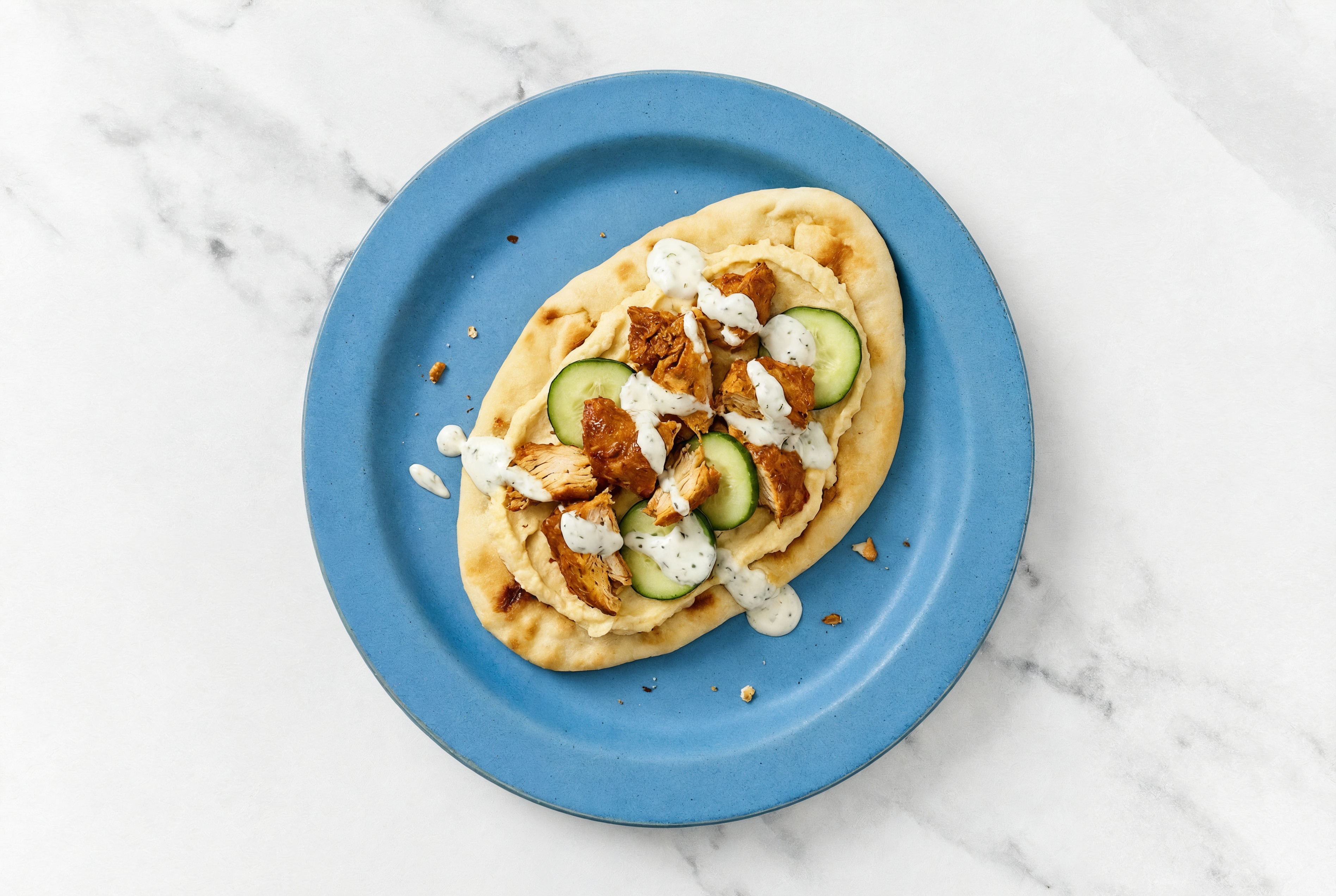 Air Fryer Chicken Tandoori Naan Flatbread