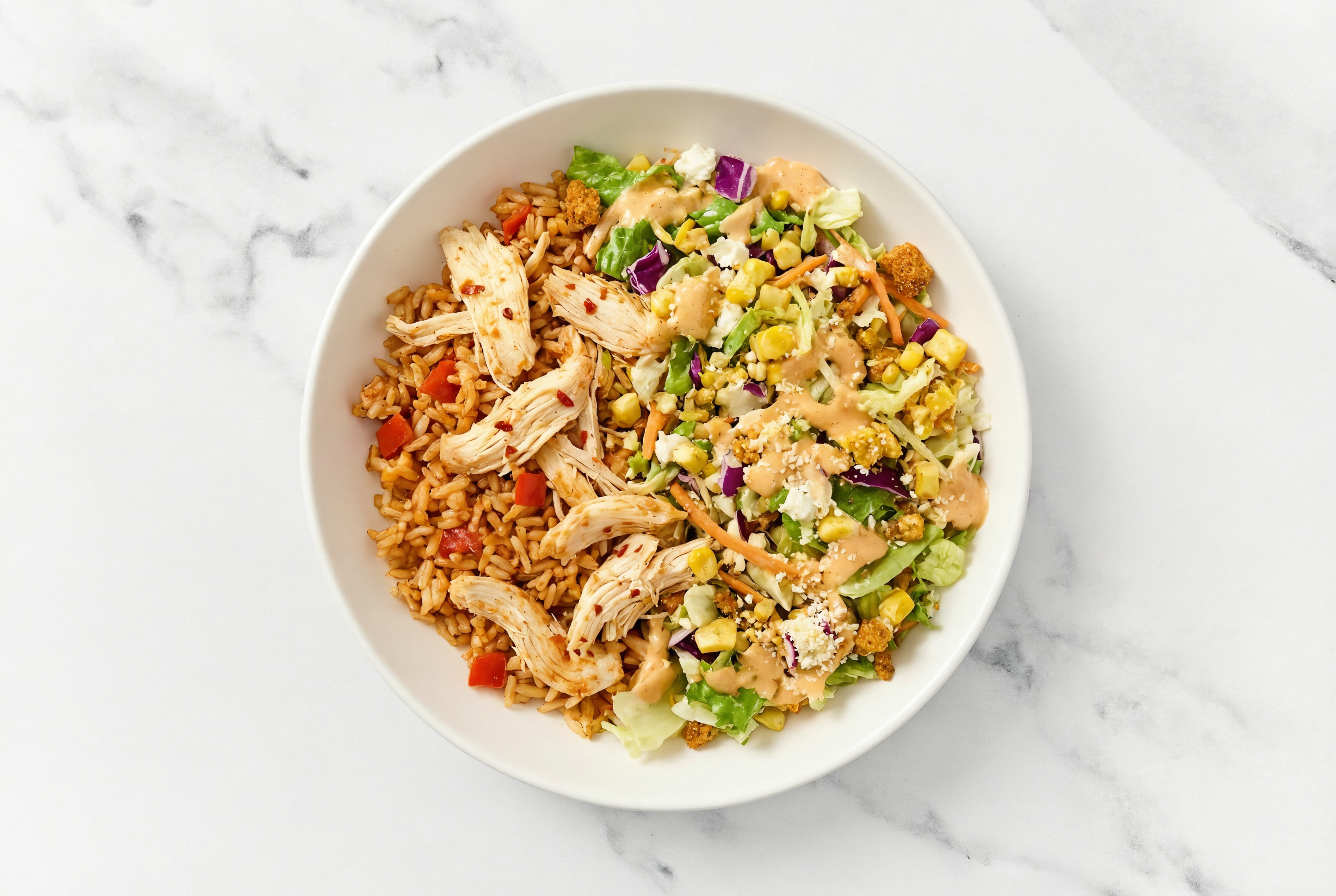 Street Corn Chicken + Rice Bowl
