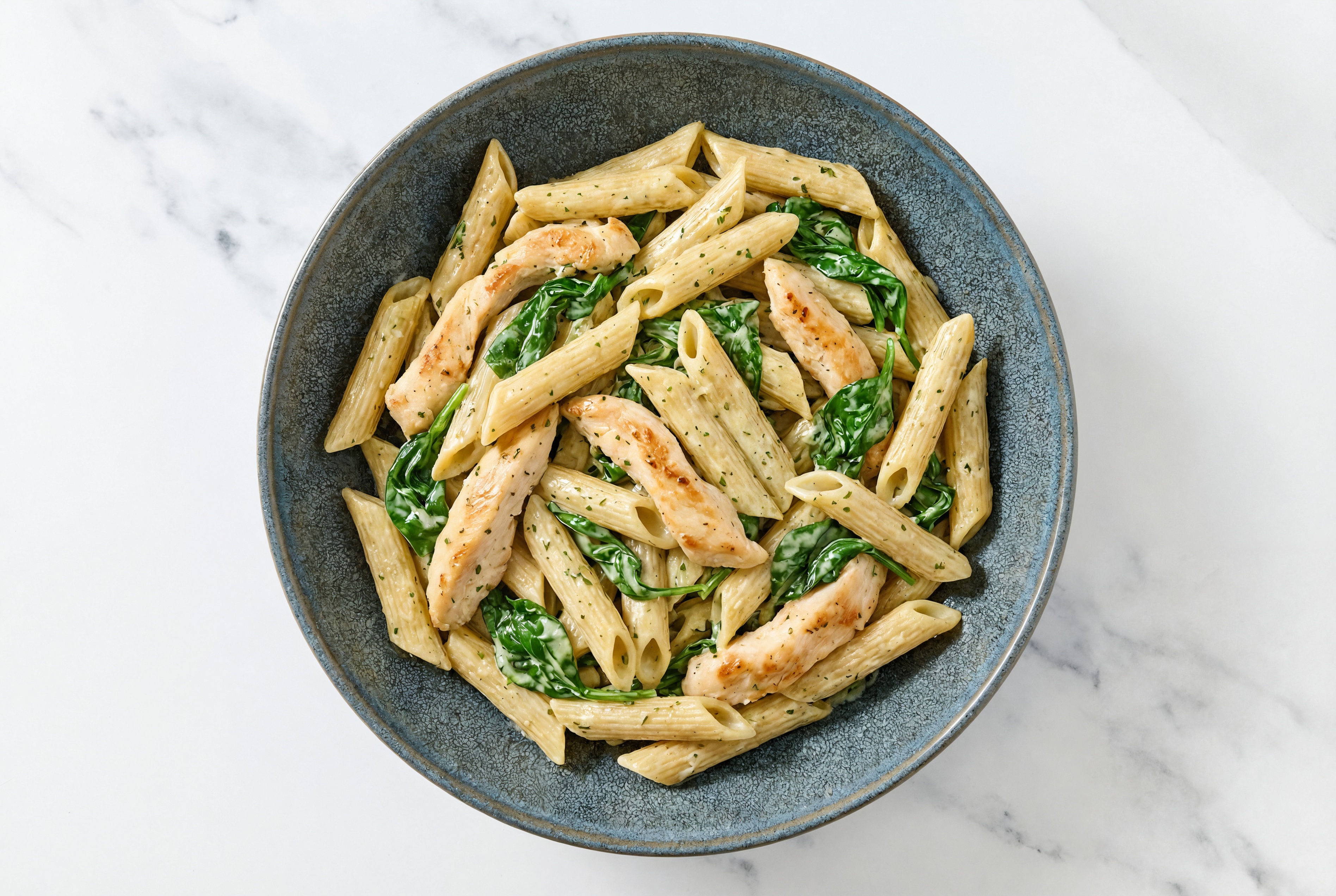 Chicken + Spinach Sourdough Penne Rigate Herb Cream