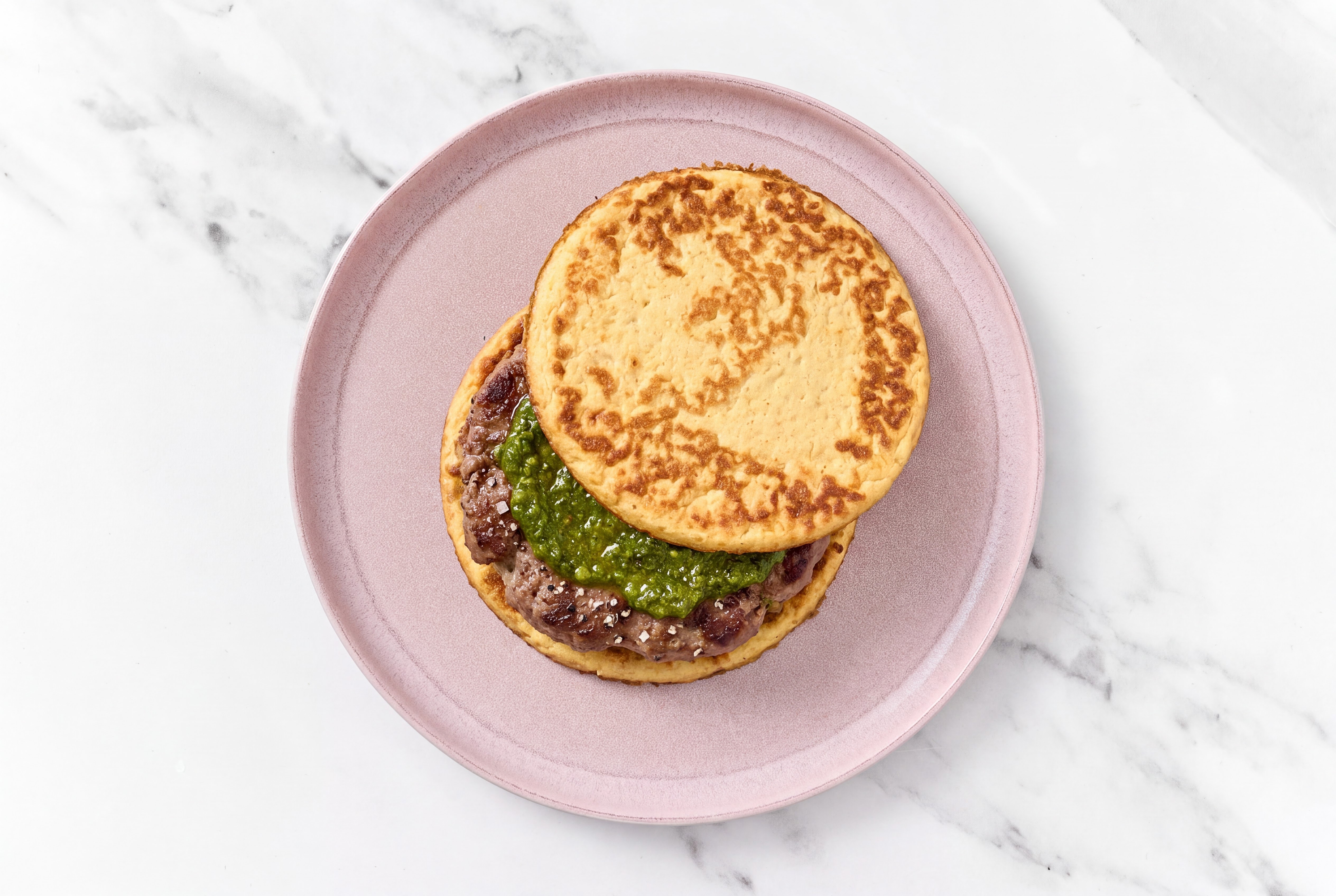Carb-Conscious Zhoug Burger