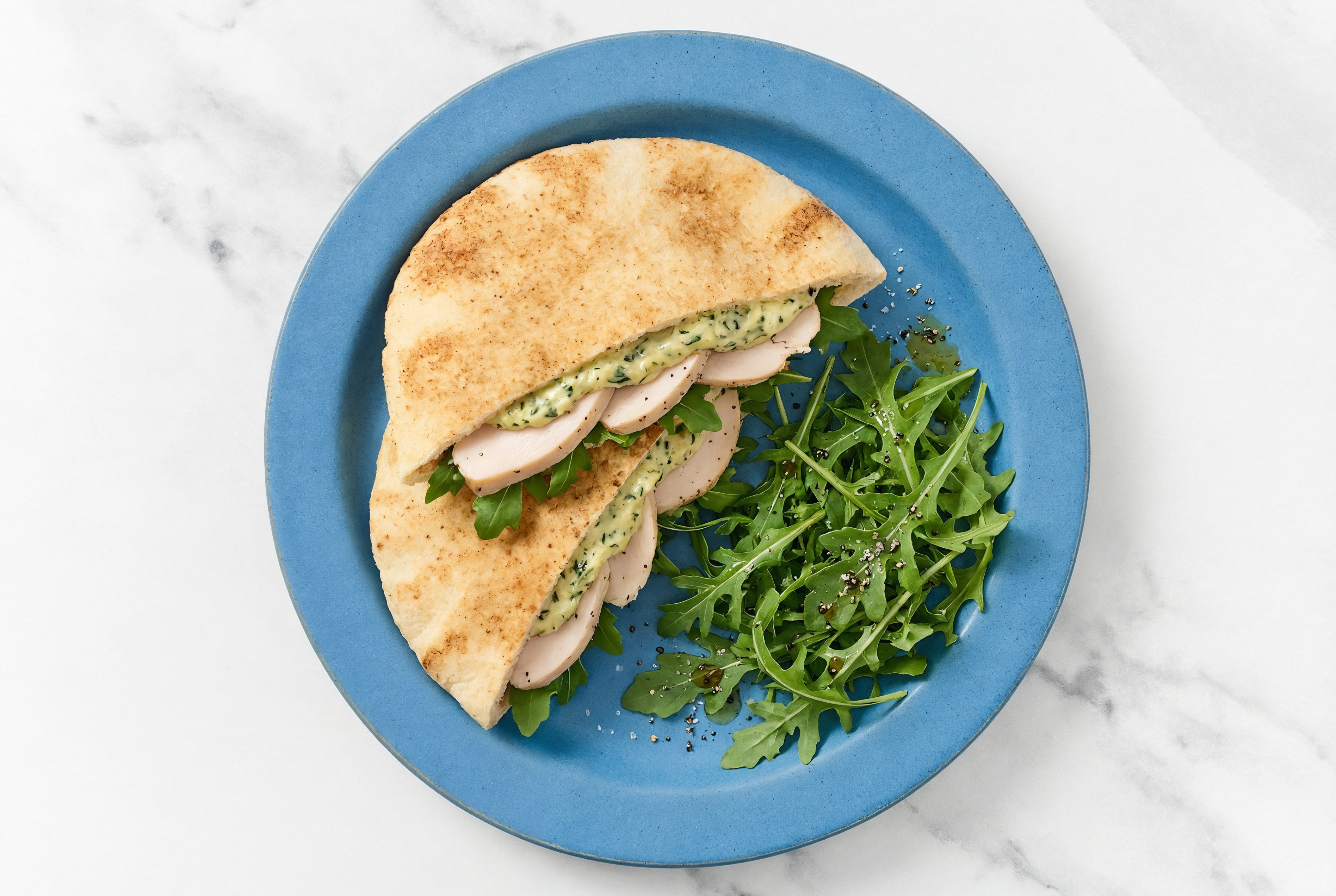 Spinach Artichoke Roast Chicken Traditional Pita